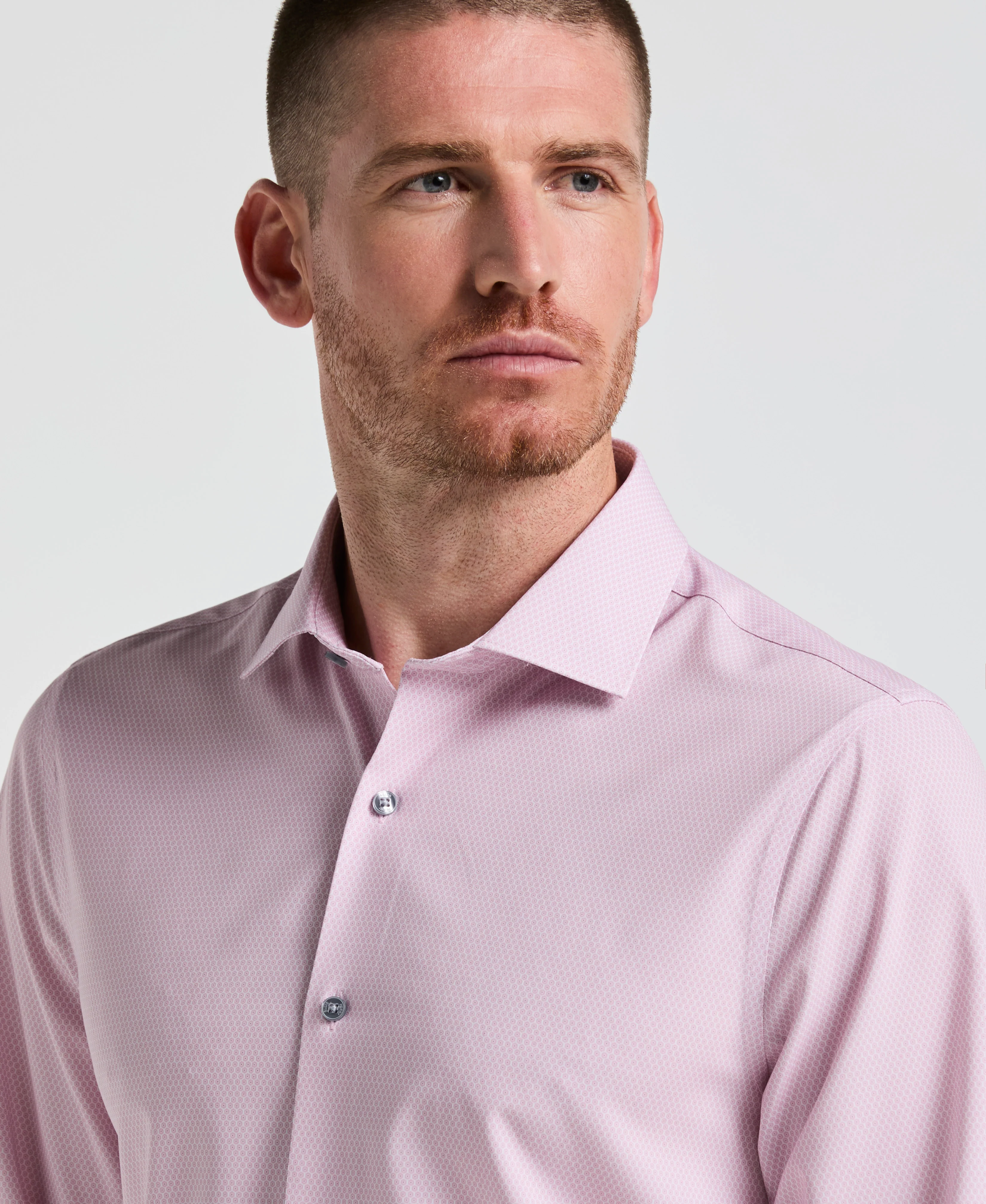 Performance Tech Geo Print Dress Shirt