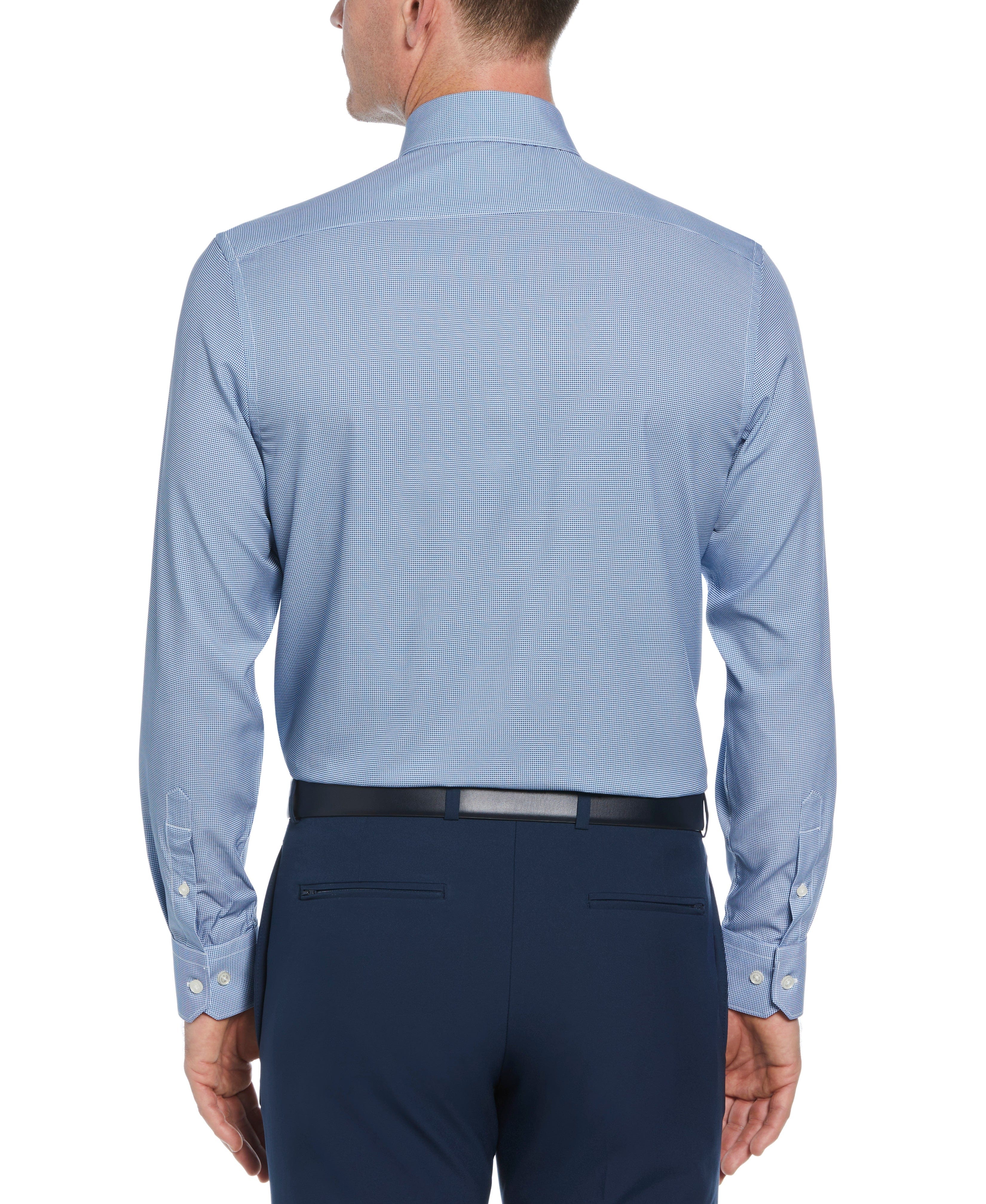 Slim Fit Houndstooth Button-Down Dress Shirt