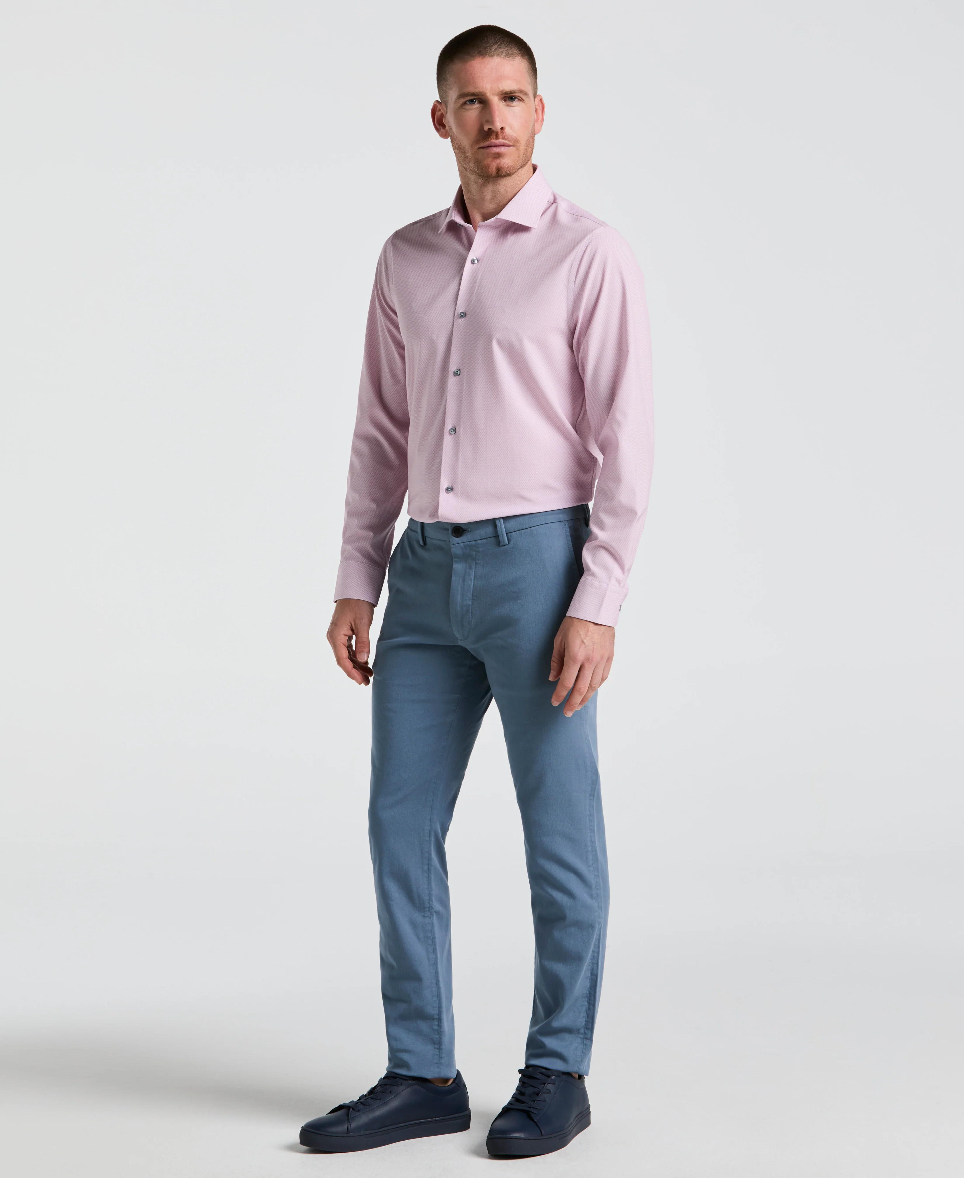 Performance Tech Geo Print Dress Shirt