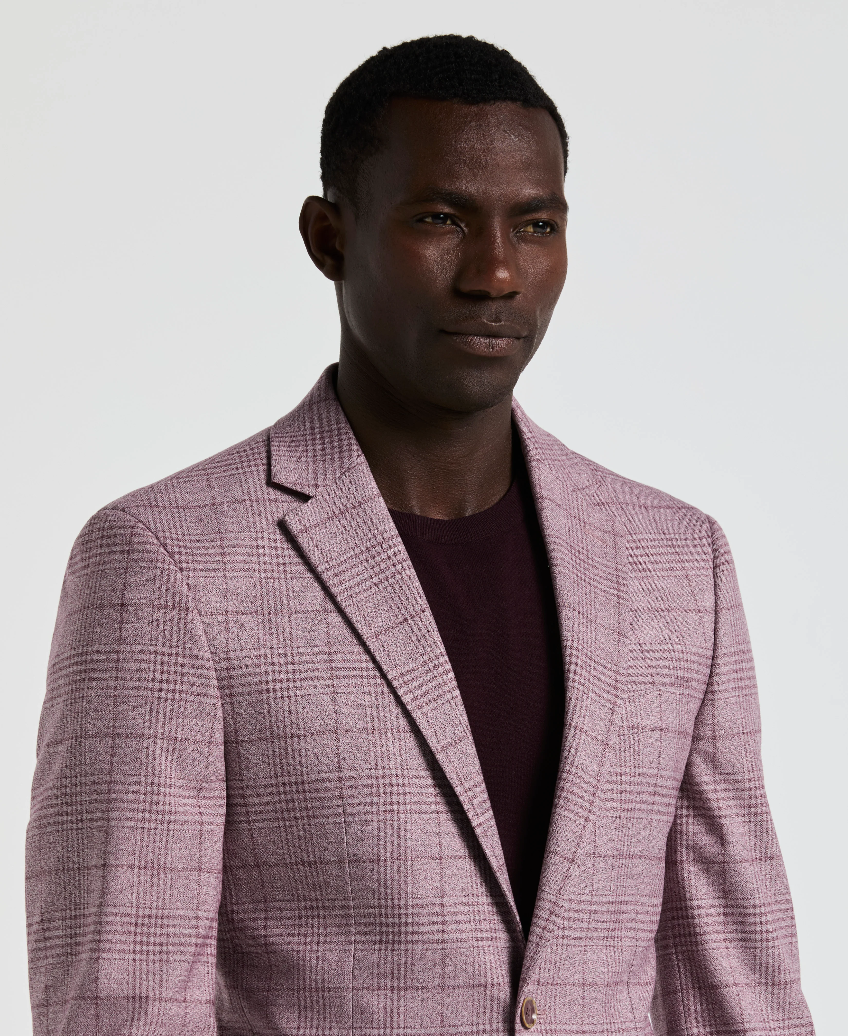 Plaid Print Sports Coat