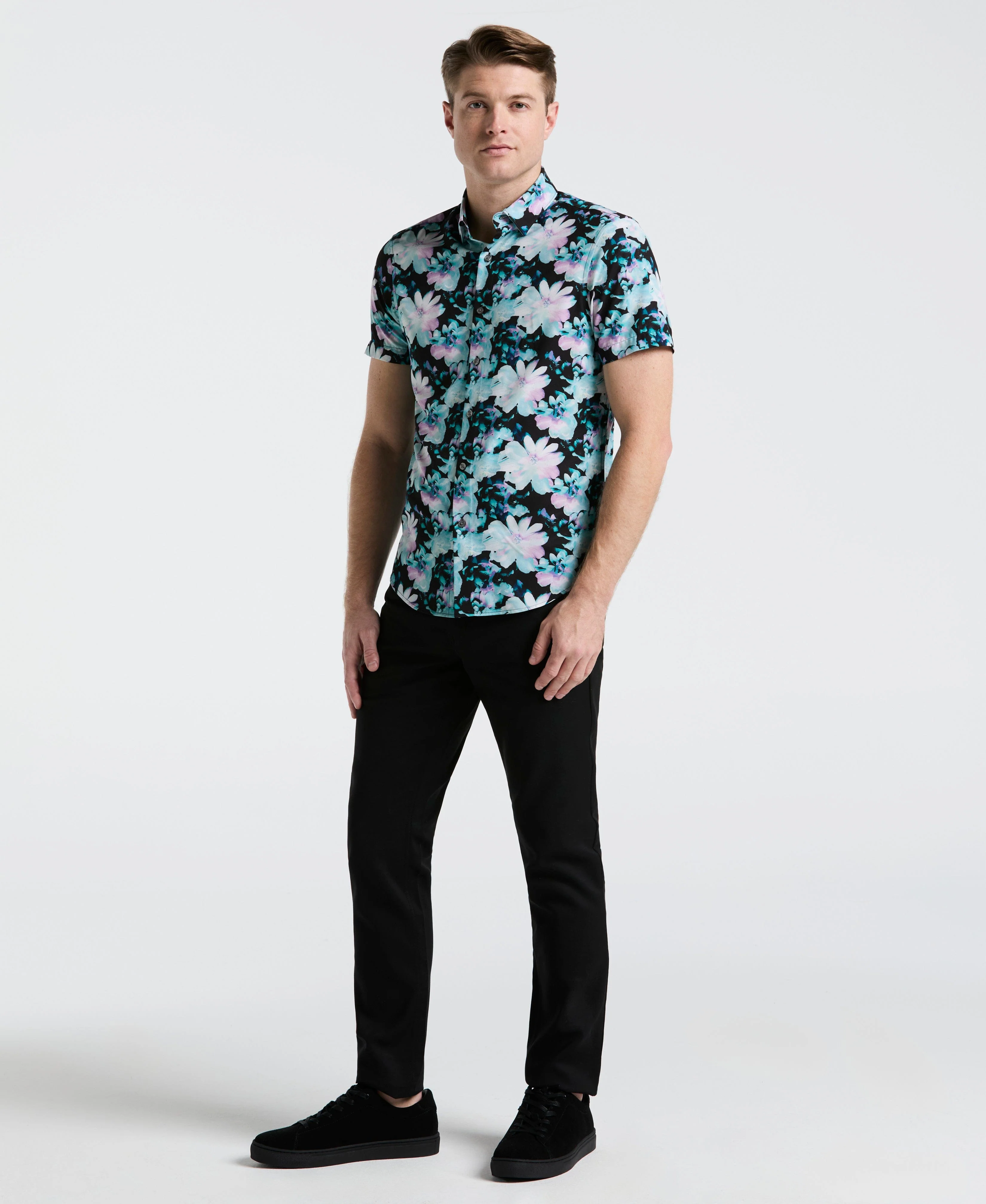 Slim Fit Floral Print Shirt