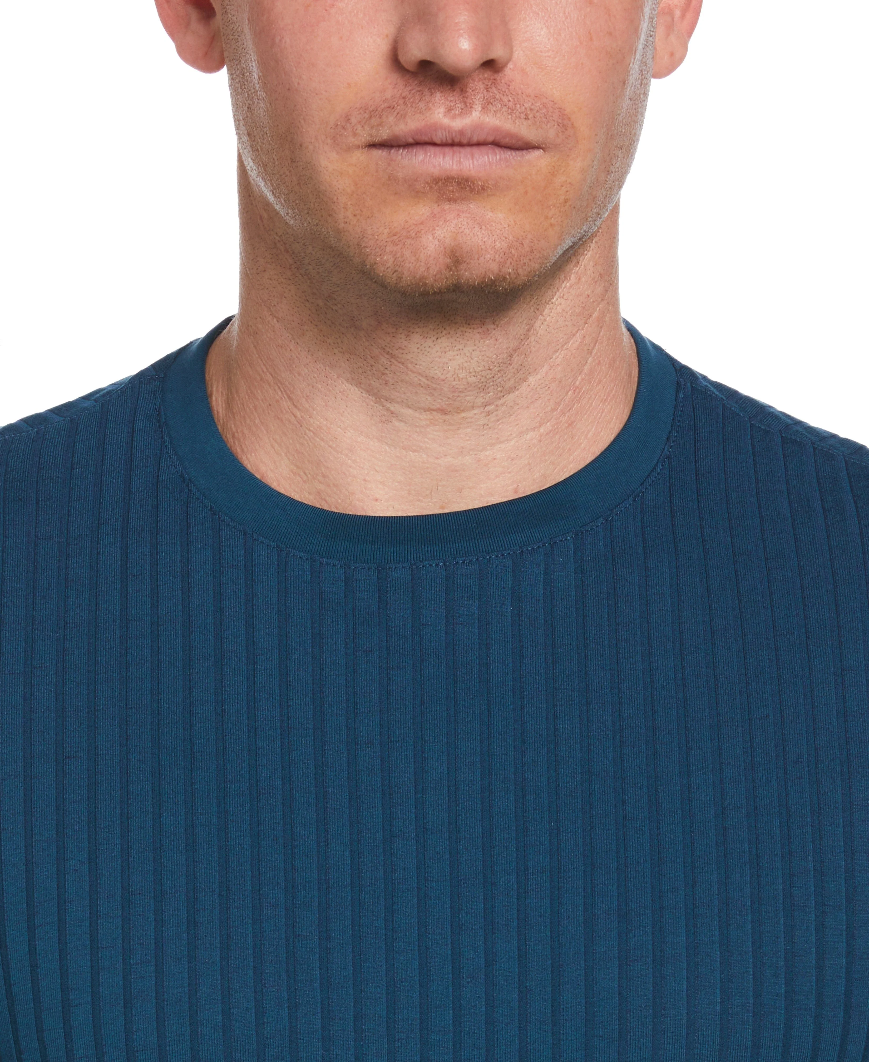 Ribbed Crew Neck Tee