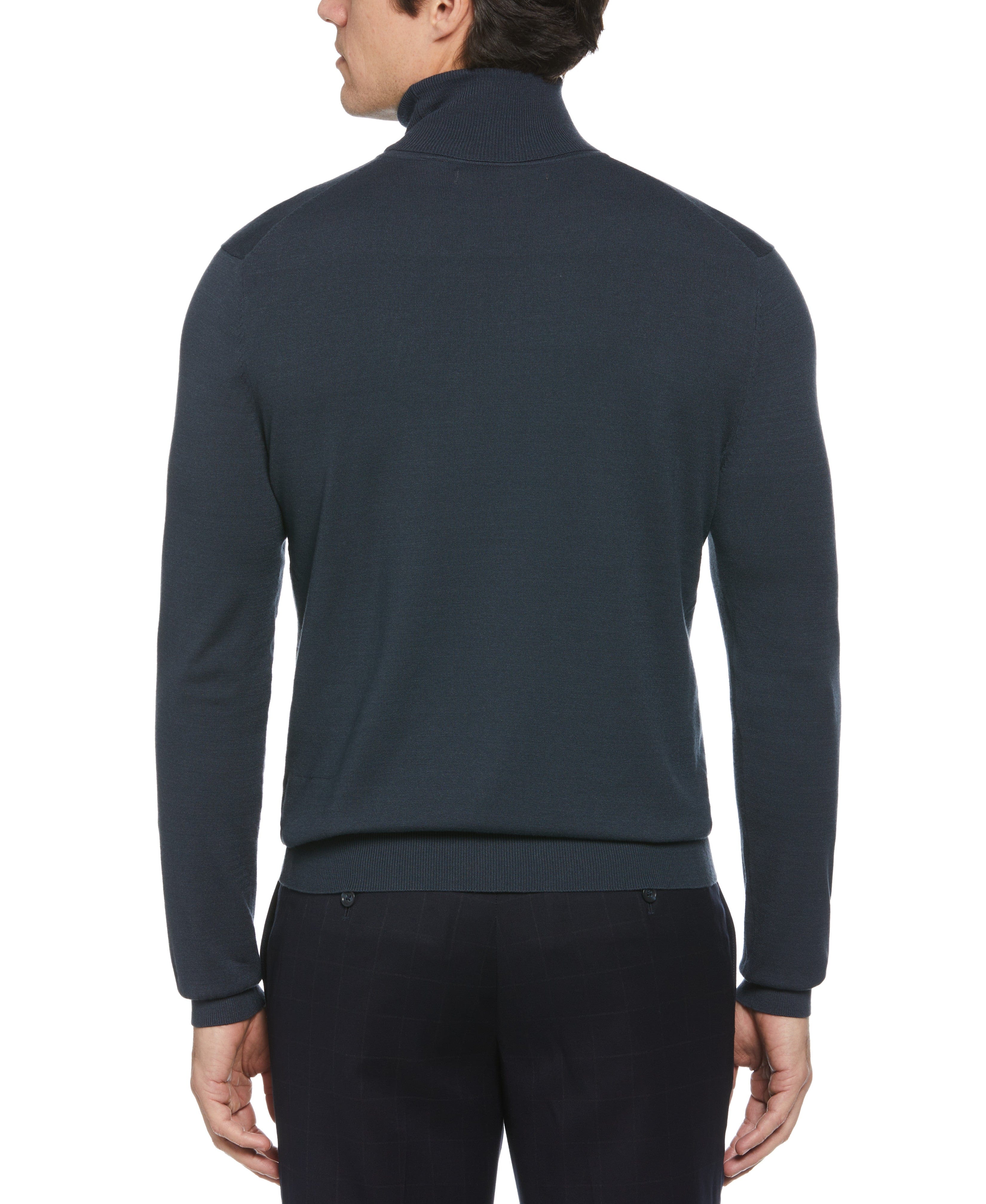 Solid Tech Knit Turtleneck Sweater