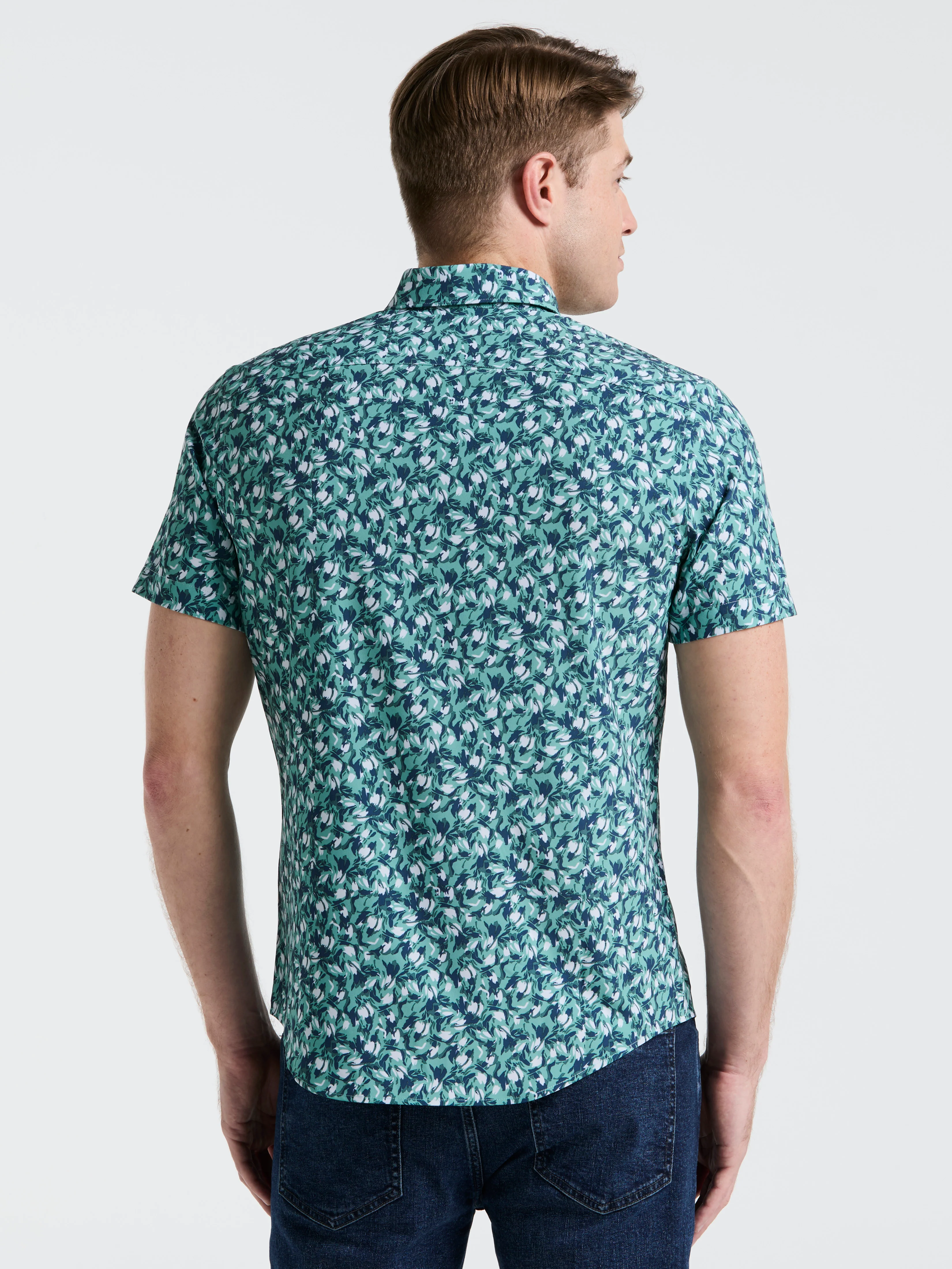 Slim Fit Floral Print Shirt