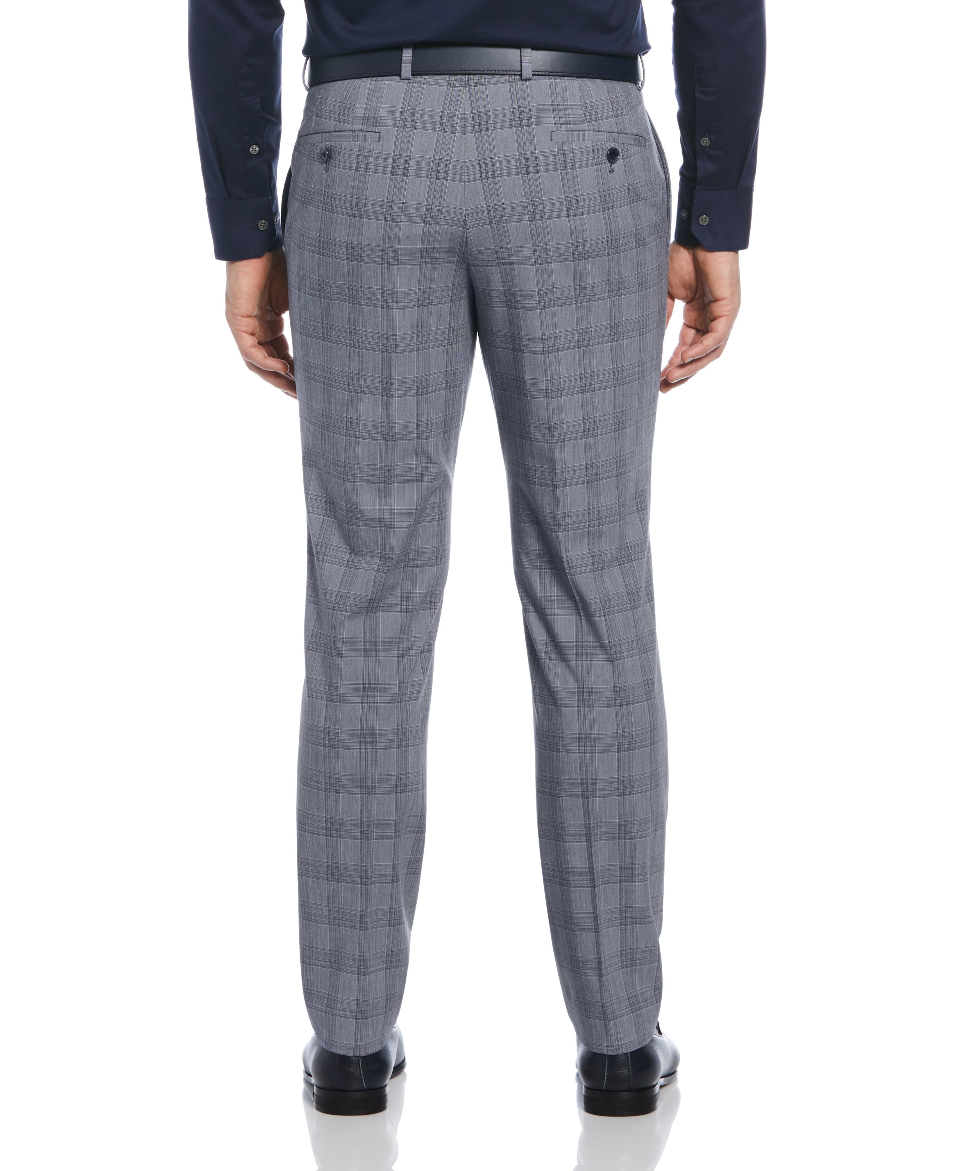 Slim Fit Plaid Suit Pant
