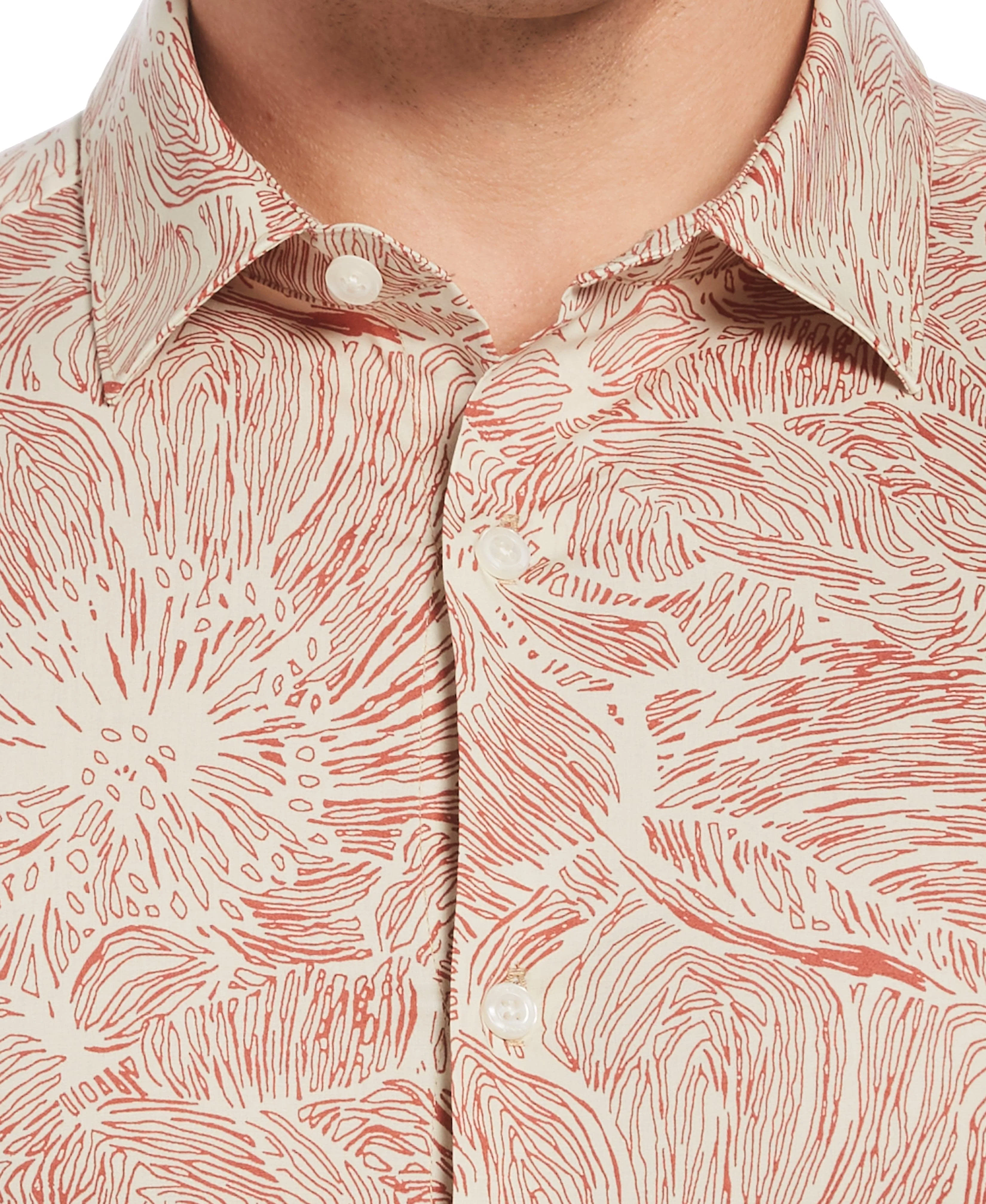 Big & Tall Sketch Print Stretch Shirt
