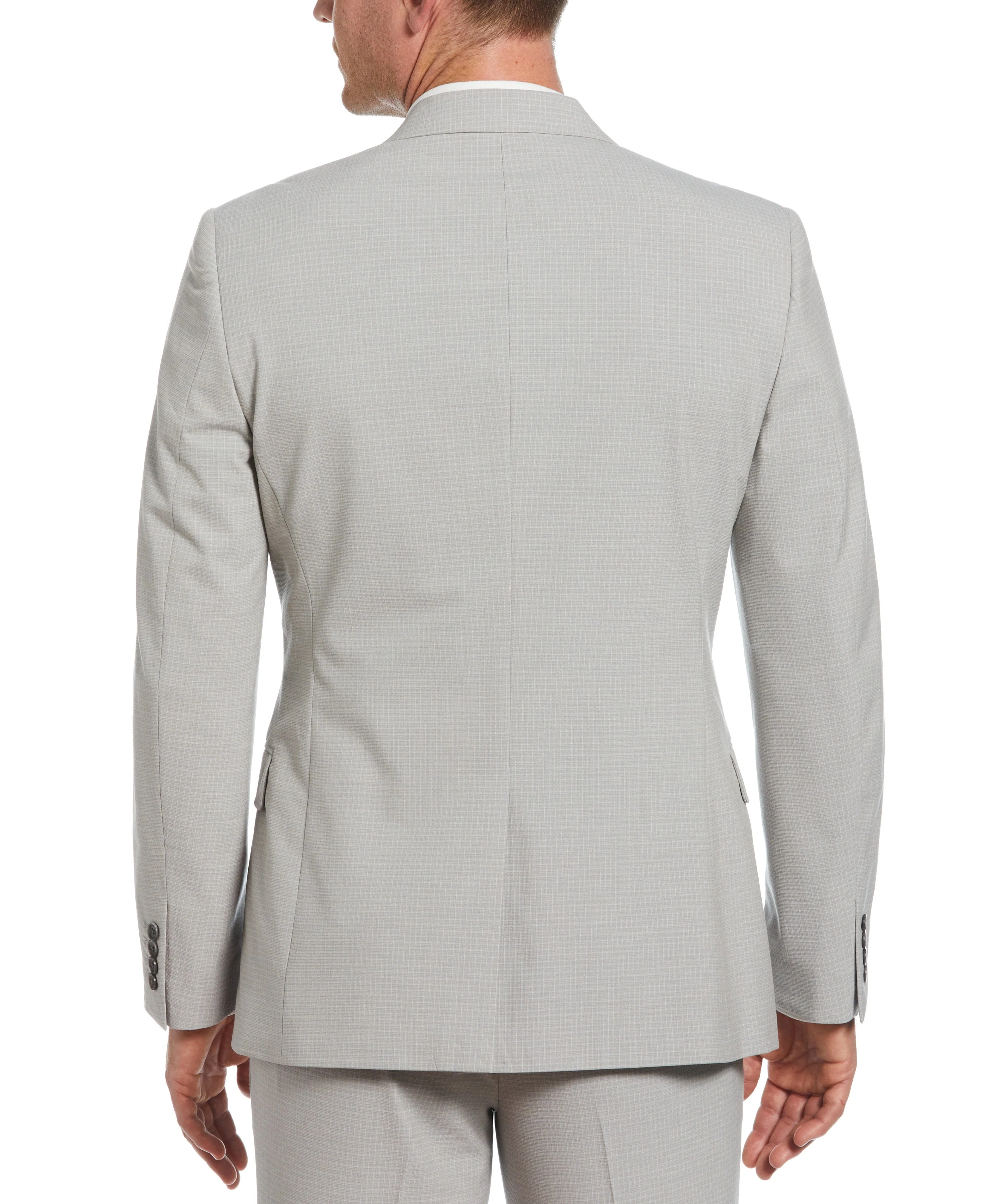 Slim Fit Subtle Micro Check Suit Jacket