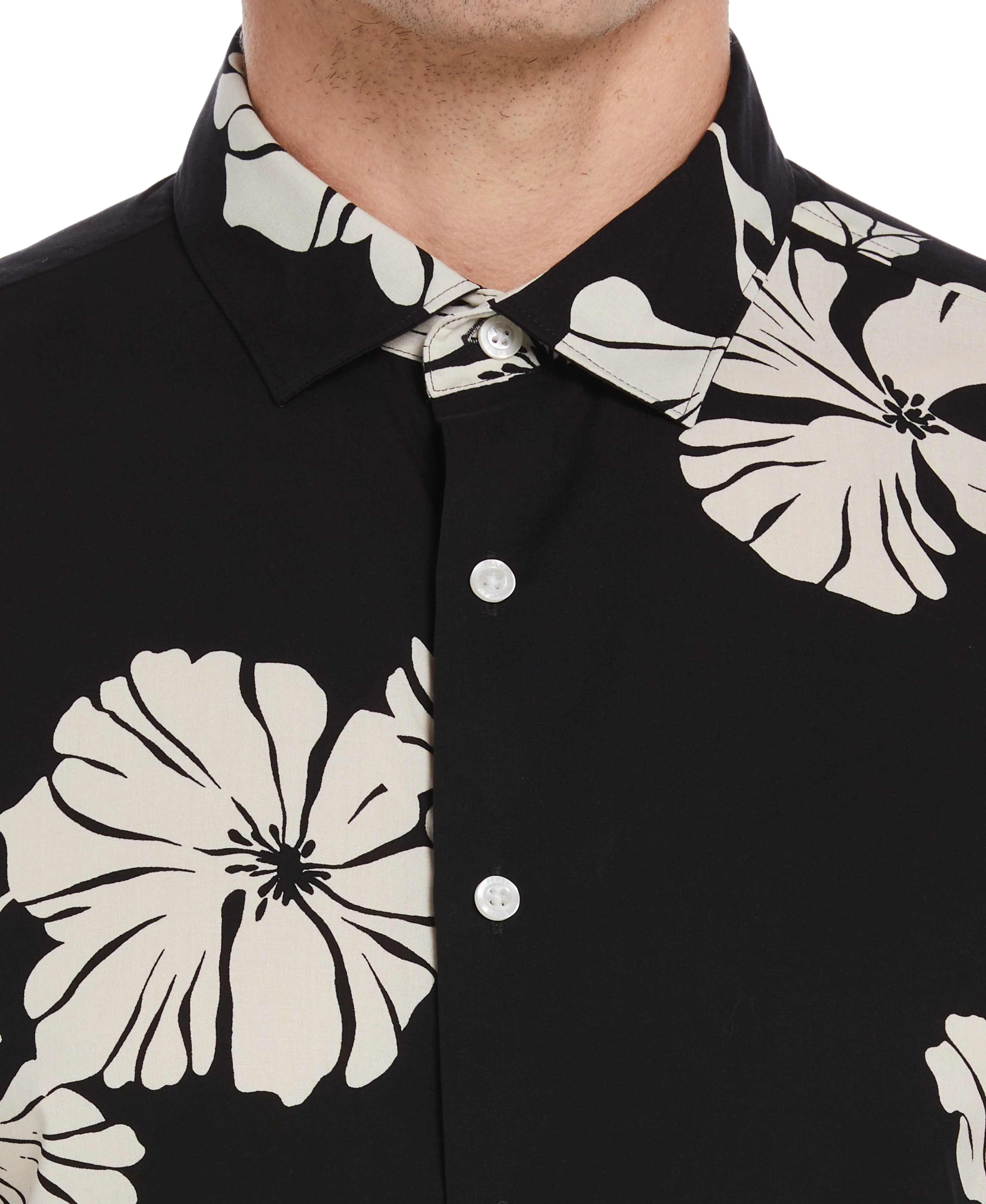 EcoVero™ Hibiscus Floral Pattern Shirt