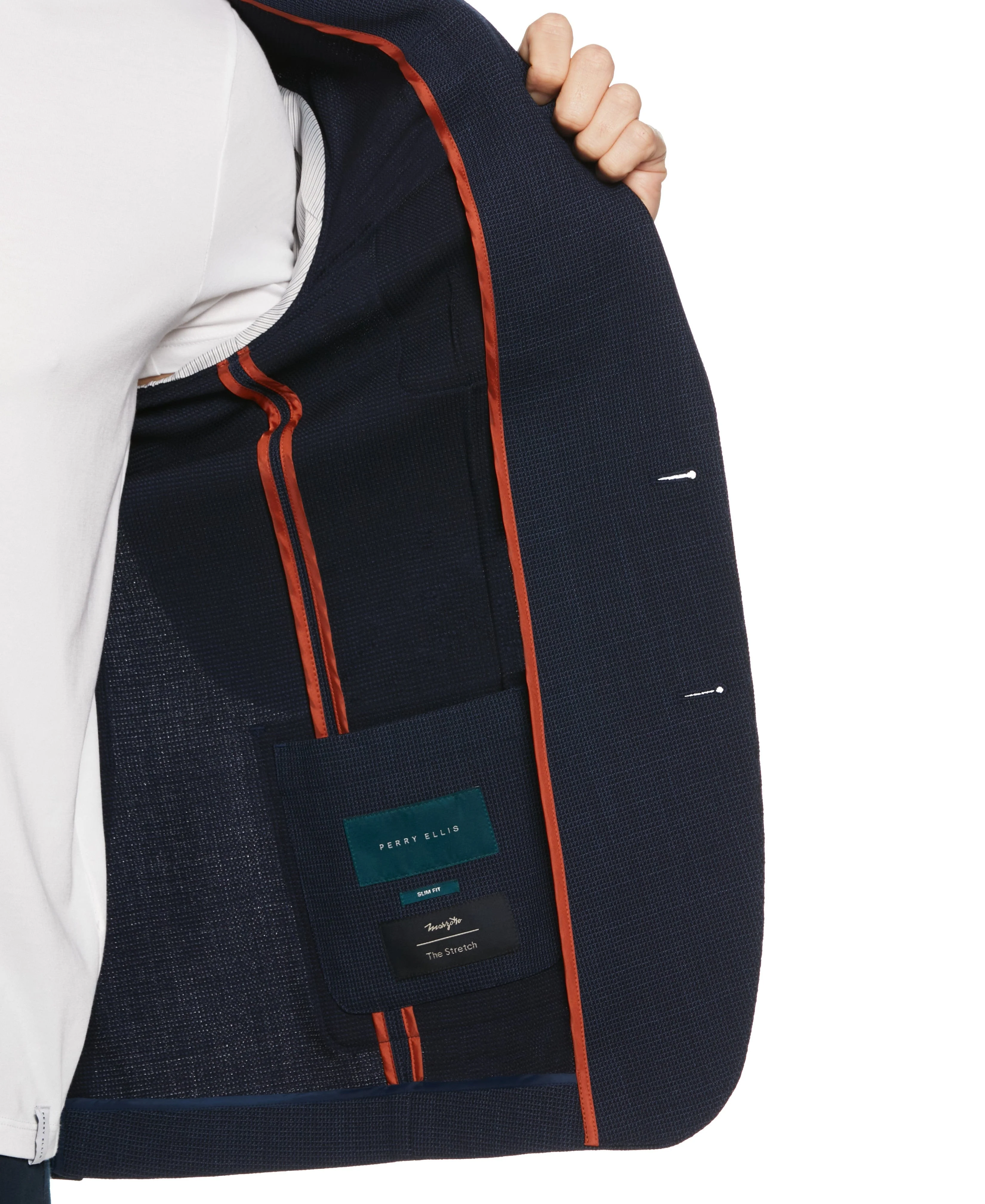 Slim Fit Wool Blend Suit Jacket