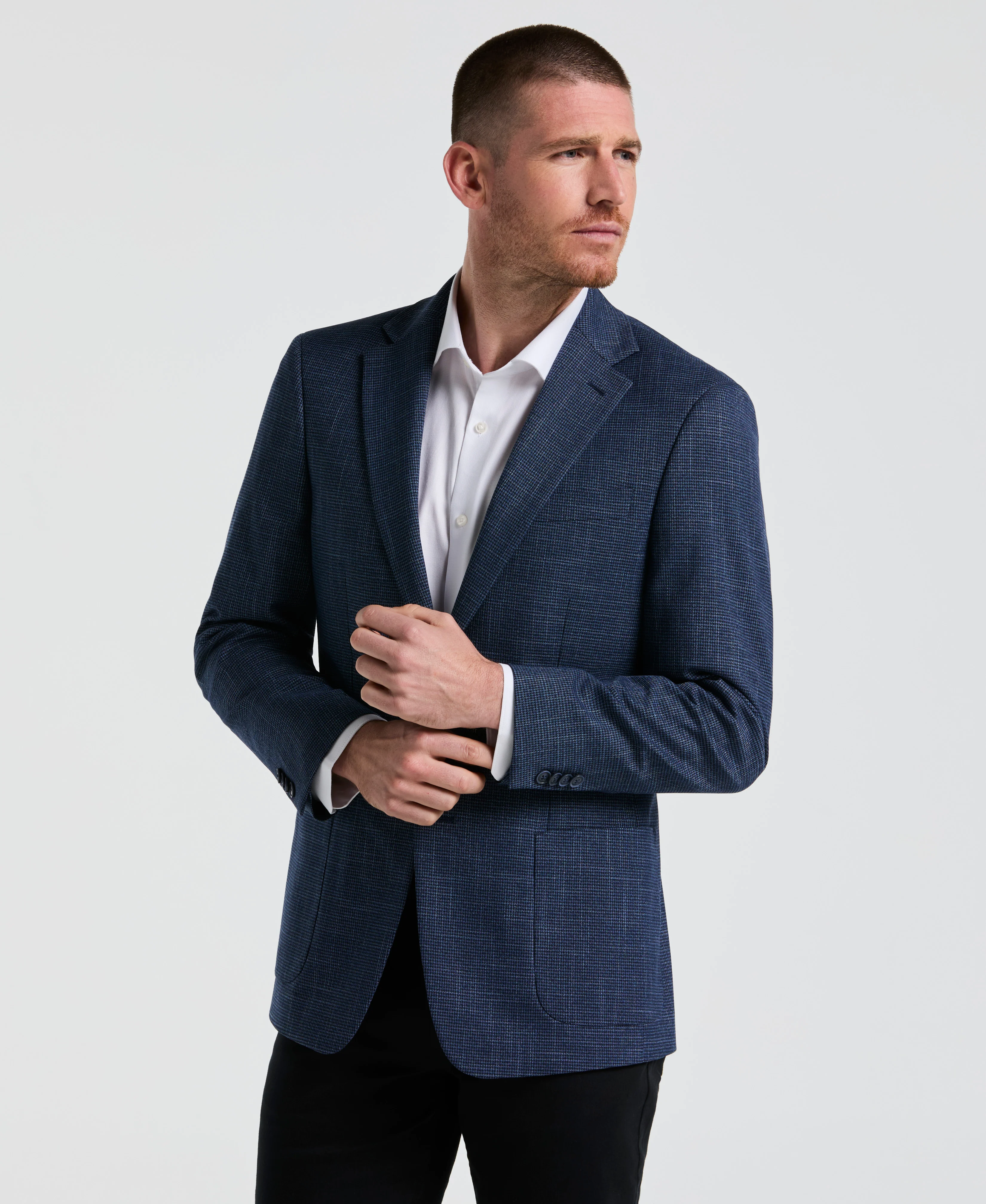 Mini Houndstooth Pattern Sports Coat