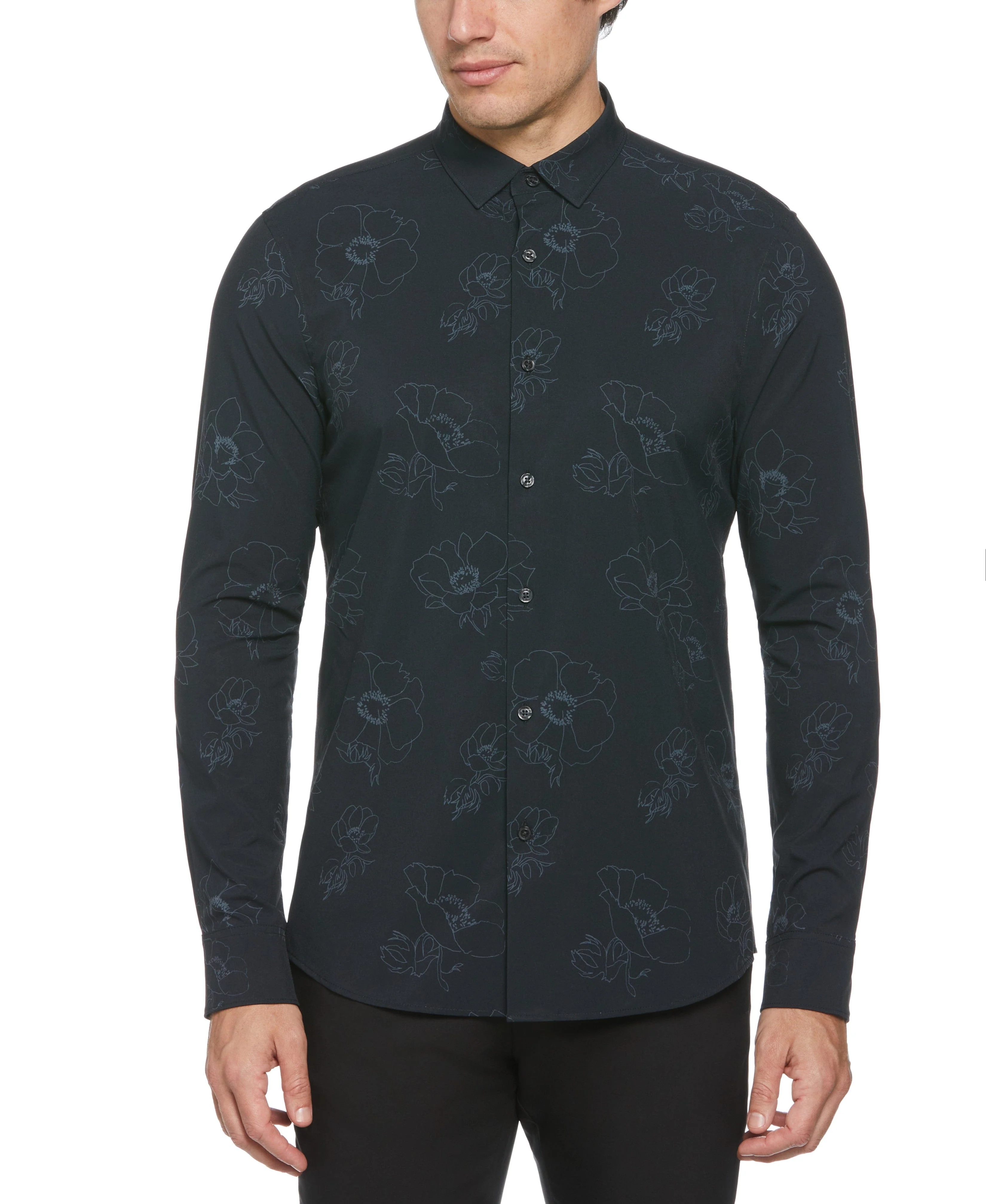 Slim Fit Total Stretch Floral Shirt