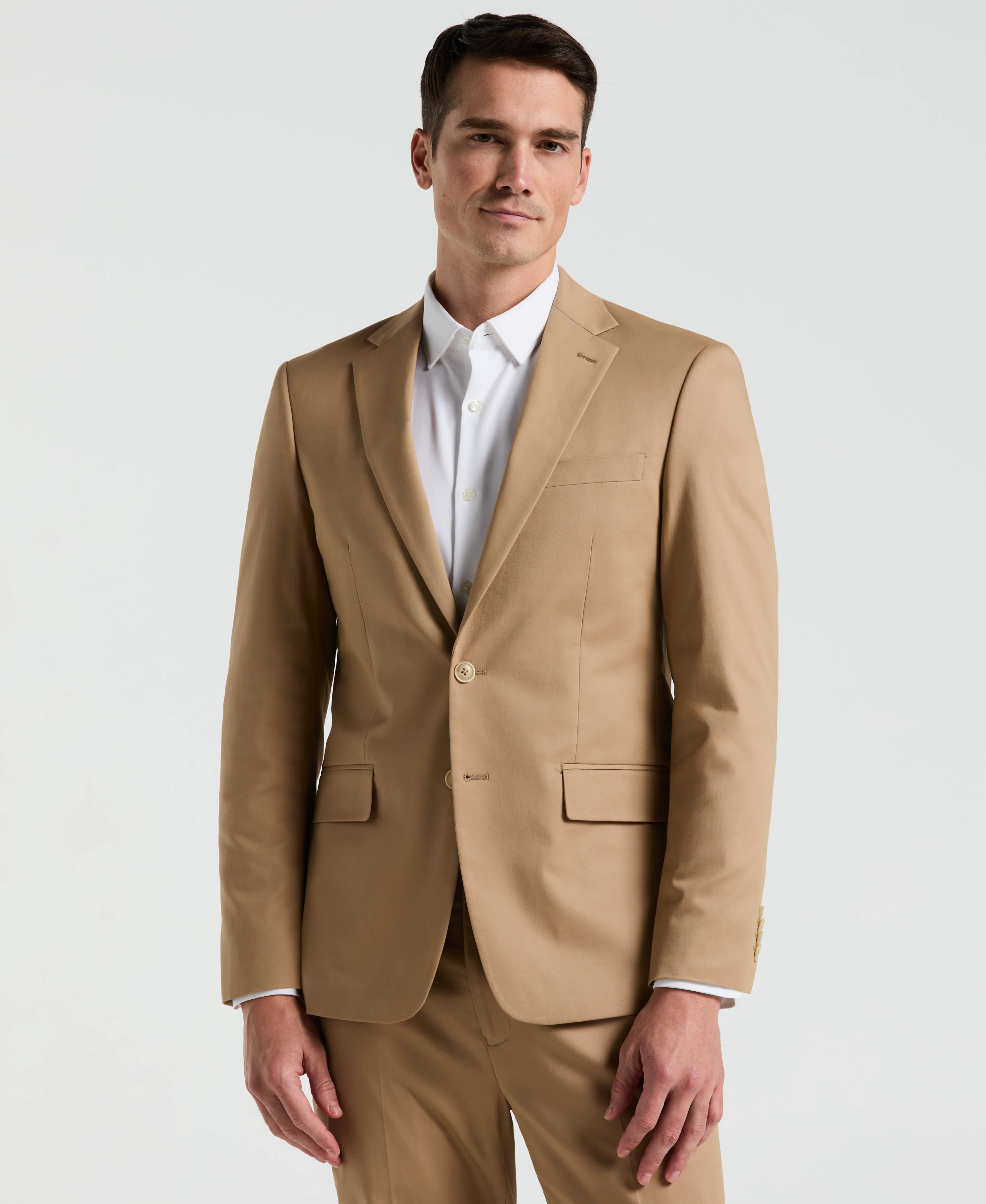 Slim Fit Cotton Blend Suit Jacket