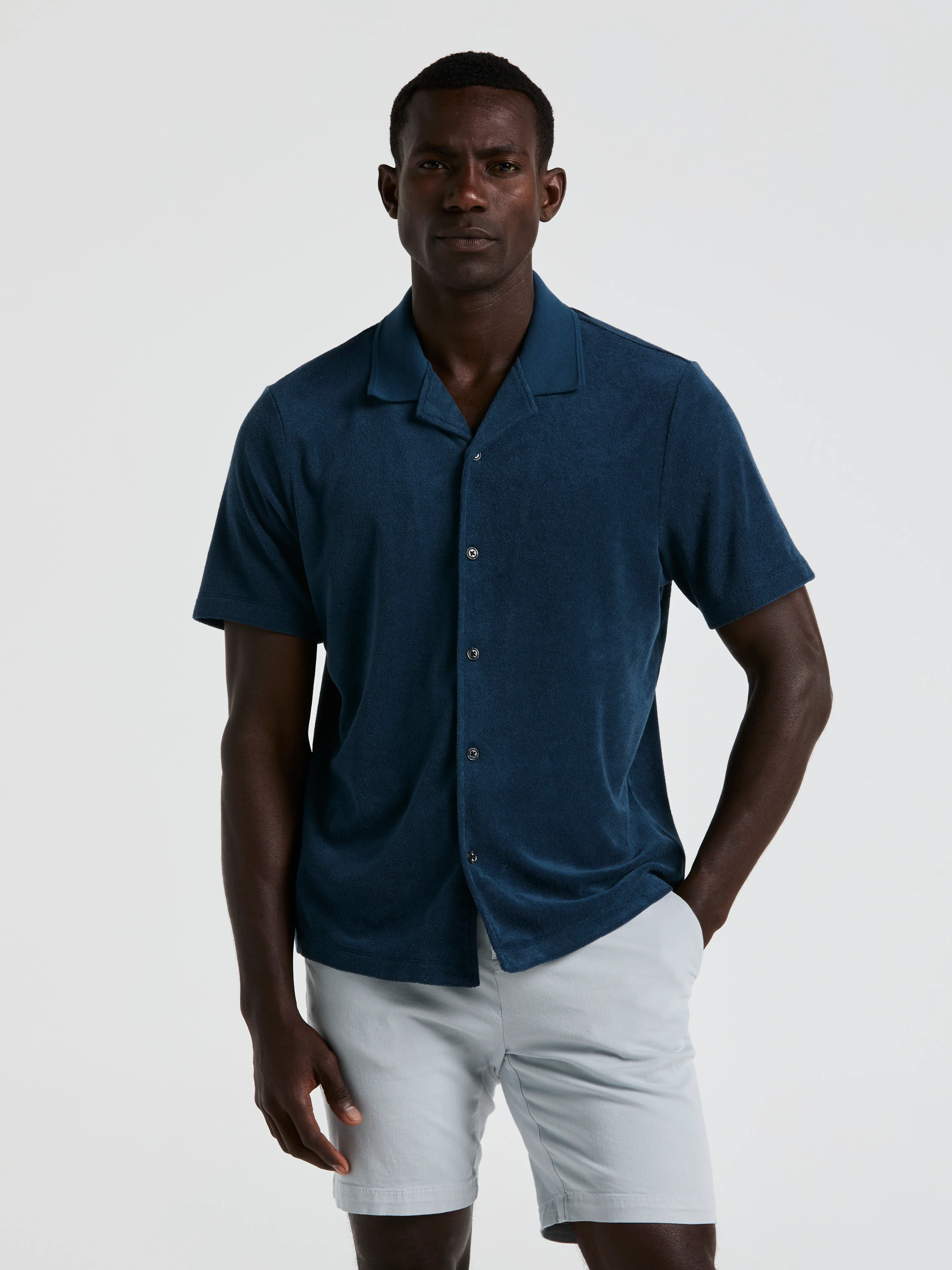 Terry Camp Collar Shirt