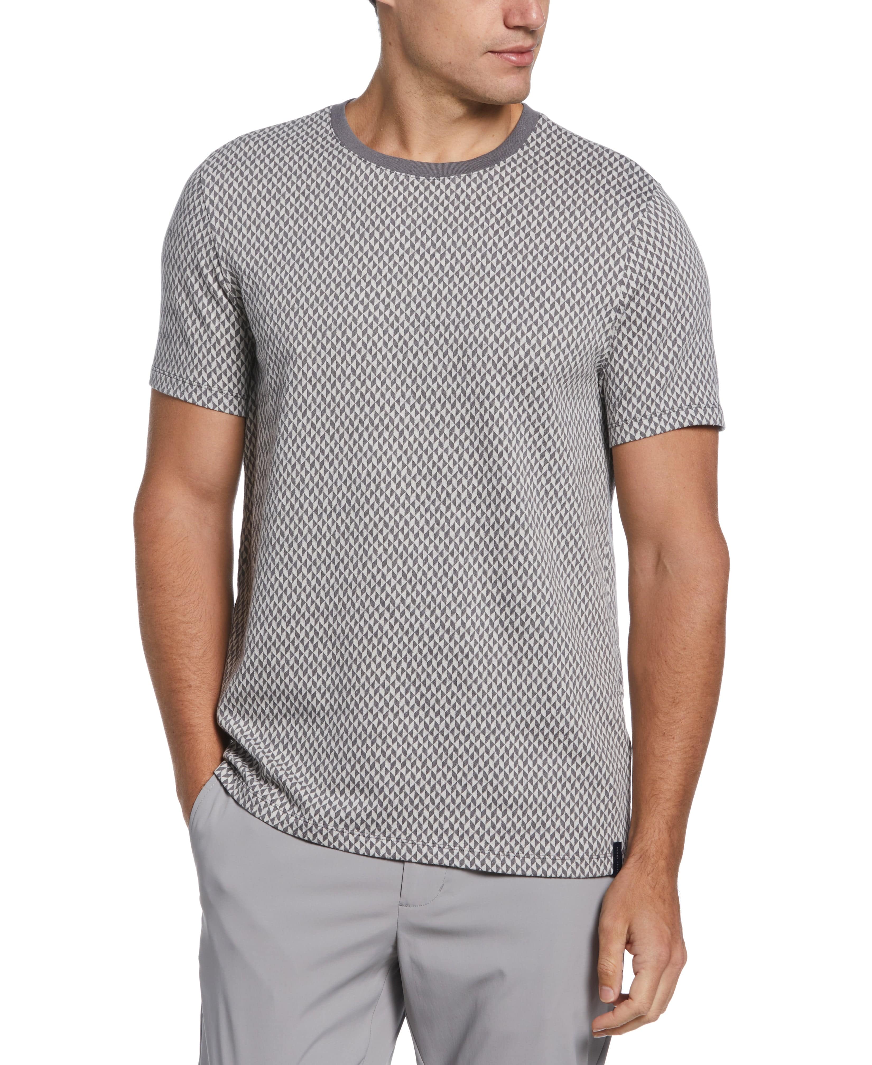 Jacquard Crew Neck Tee