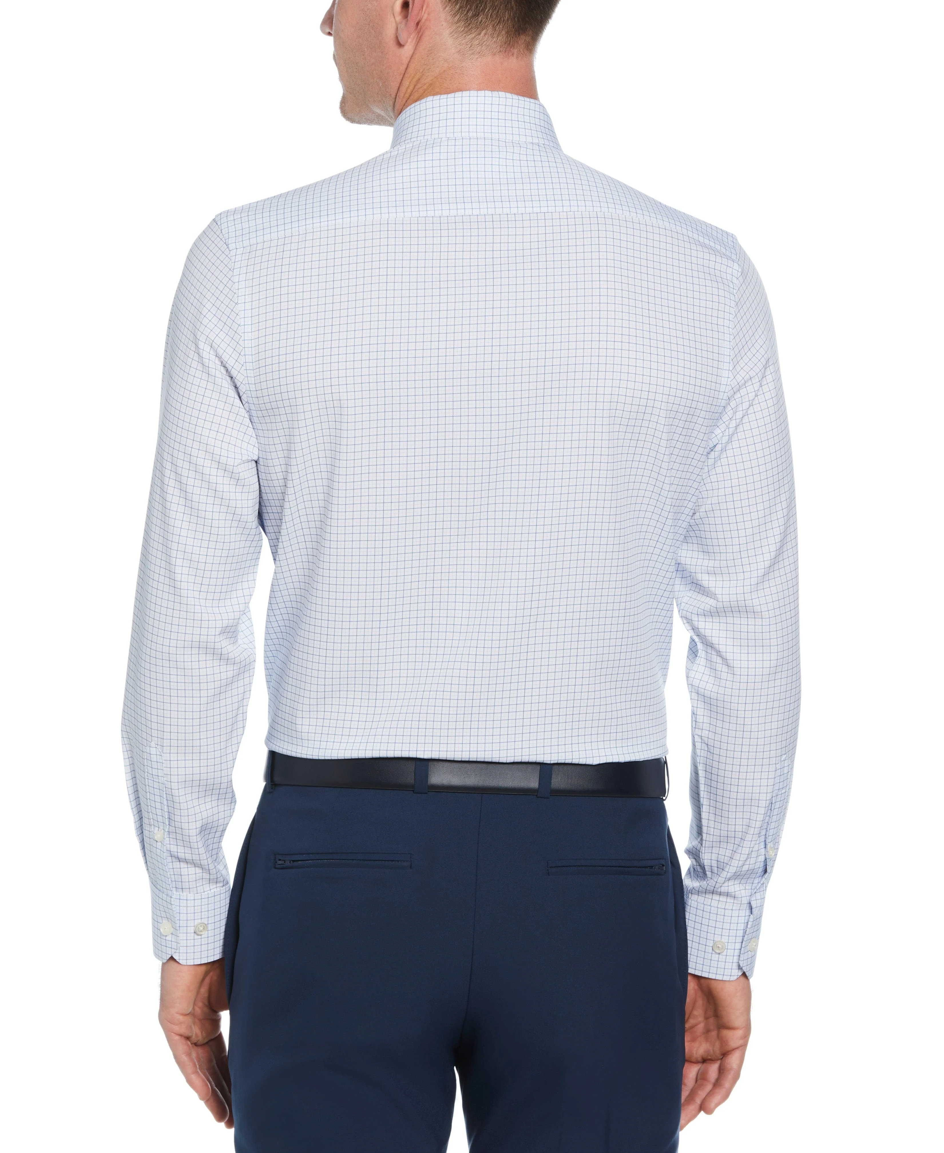 Slim Fit Button-Down Check Dress Shirt