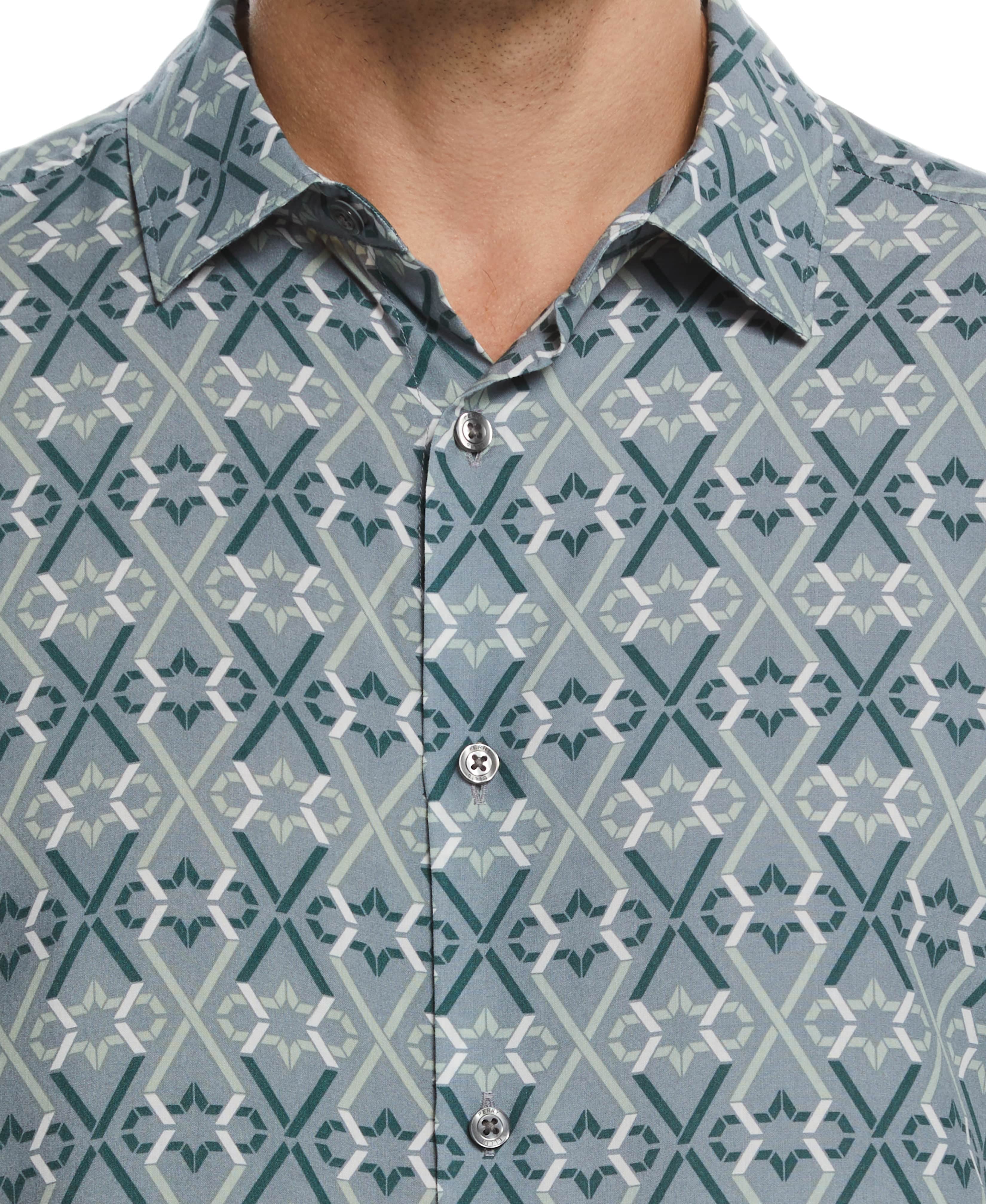 Geo Print Soft Camp Shirt