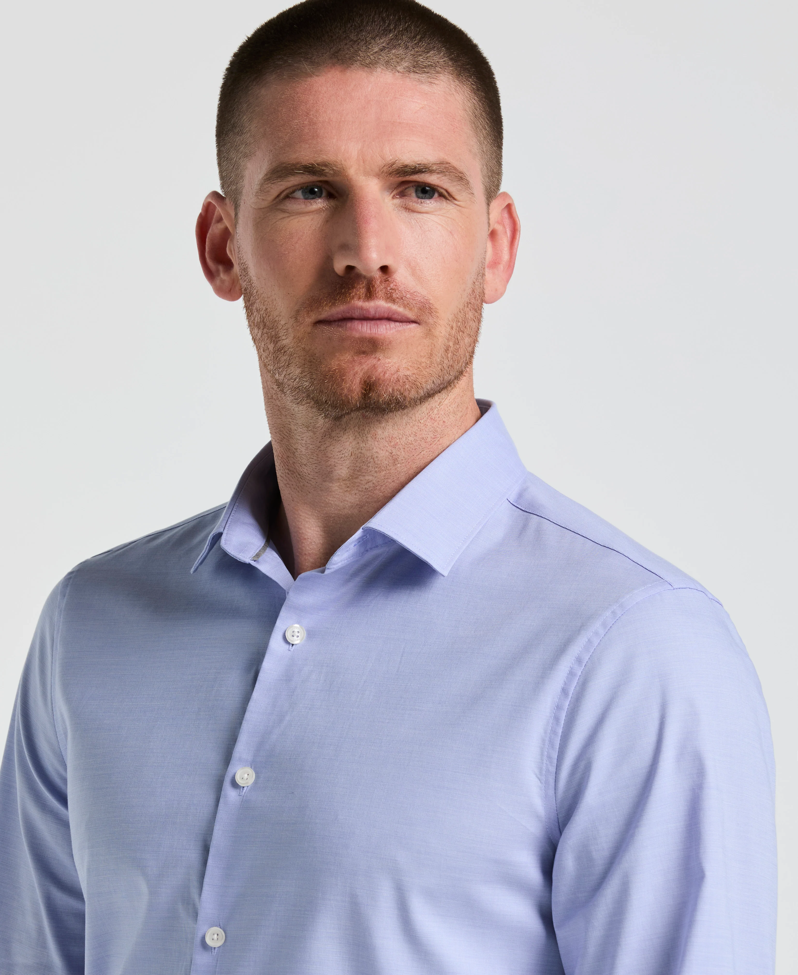 Dobby Cotton Stretch Slim Fit Shirt