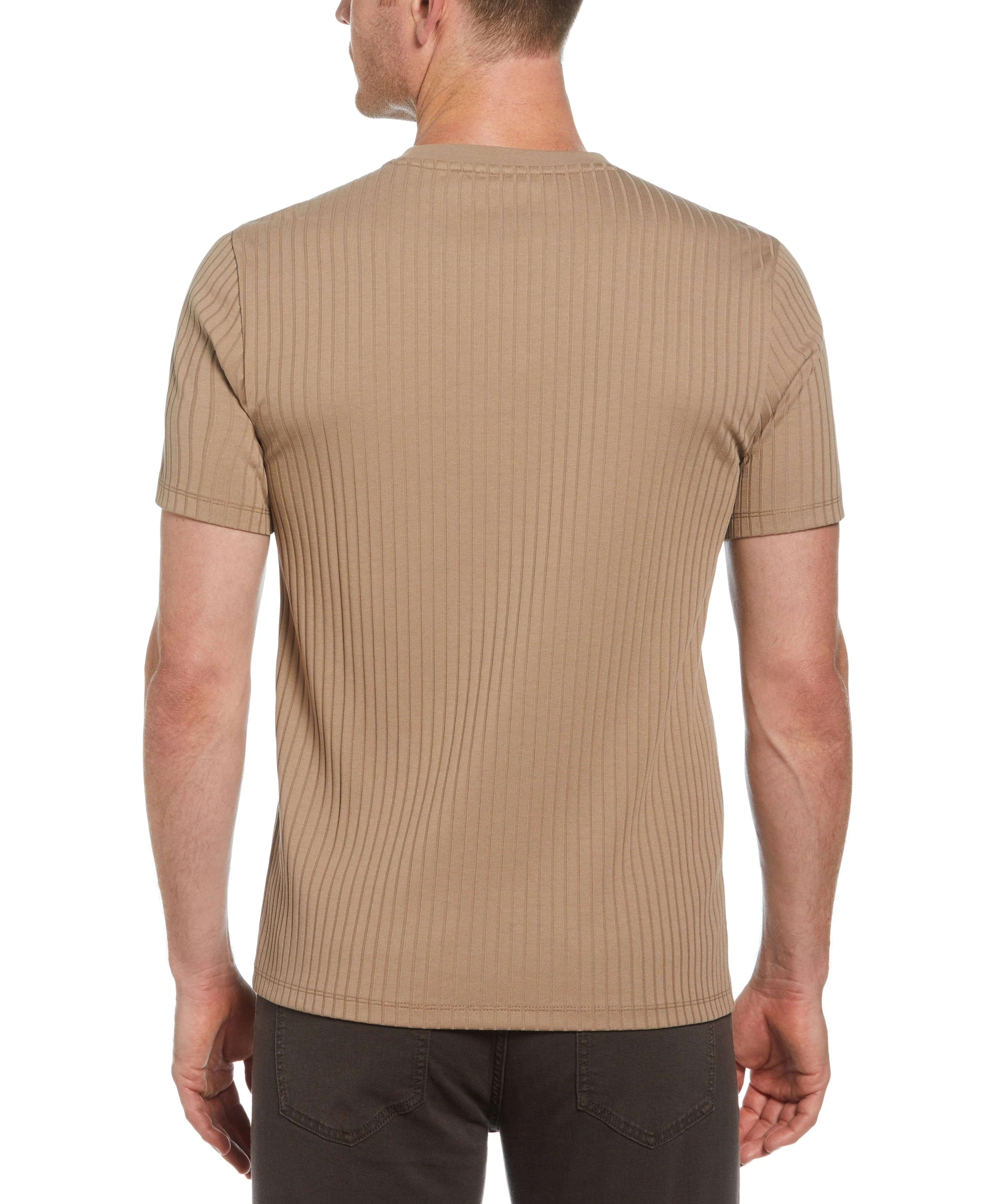 Ribbed Crew Neck Tee