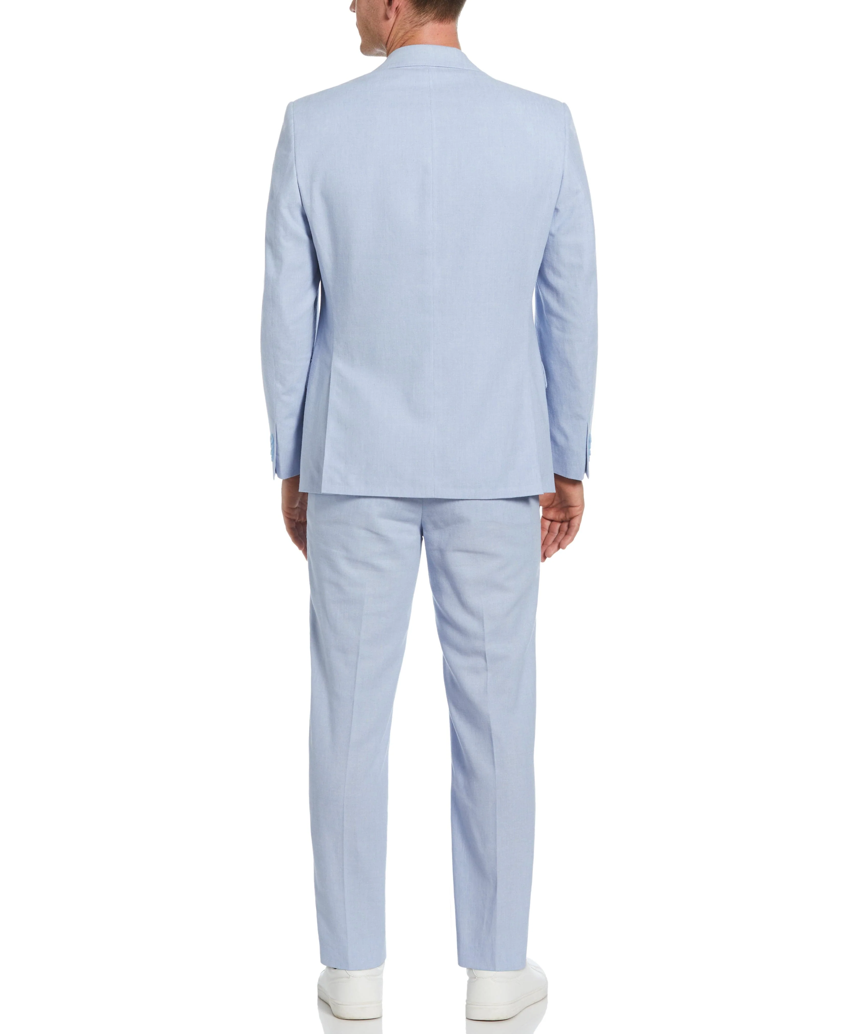 Slim Fit Linen Blend Suit Jacket