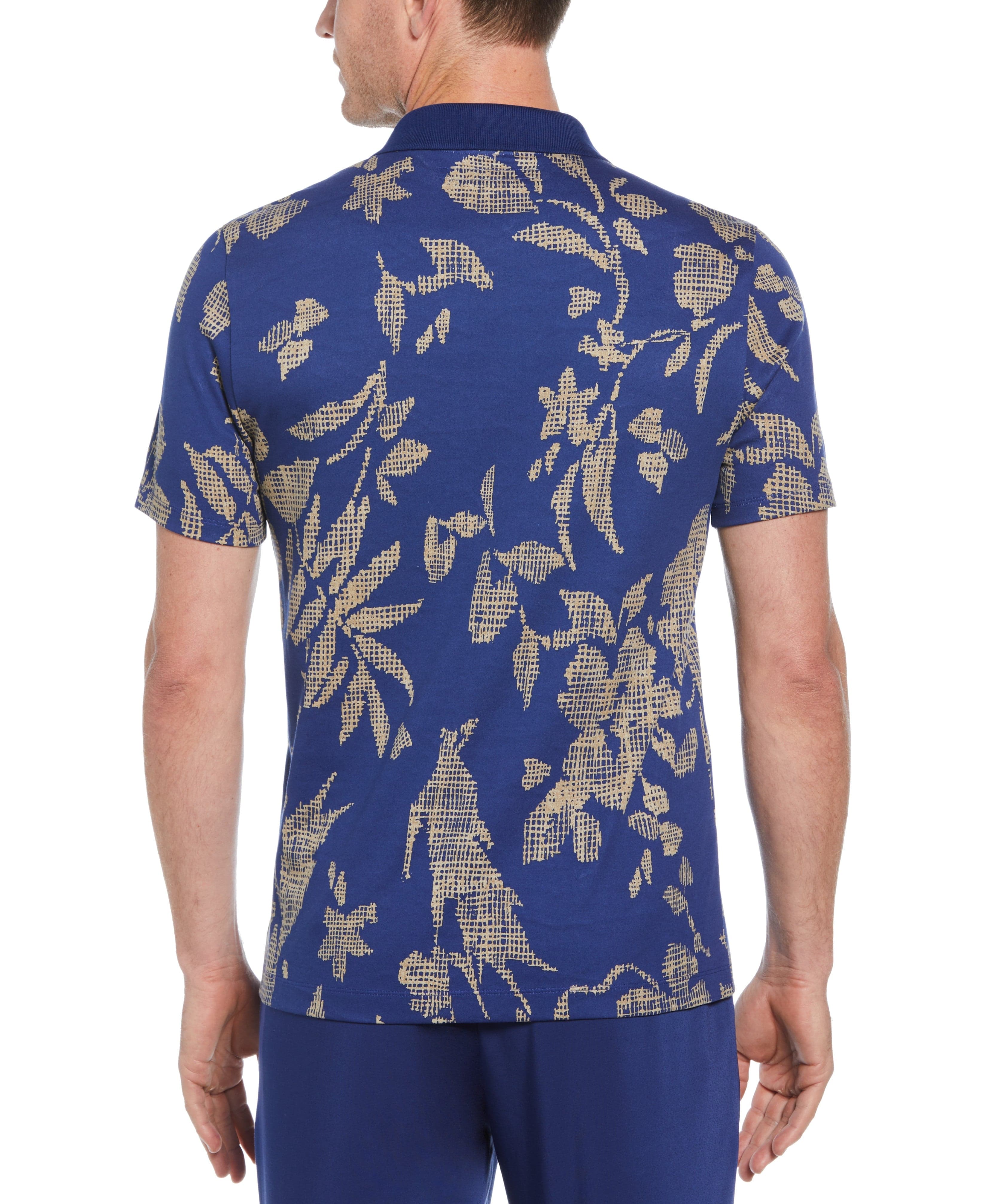 Tua x Perry Ellis Collaboration Allover Printed Floral Polo