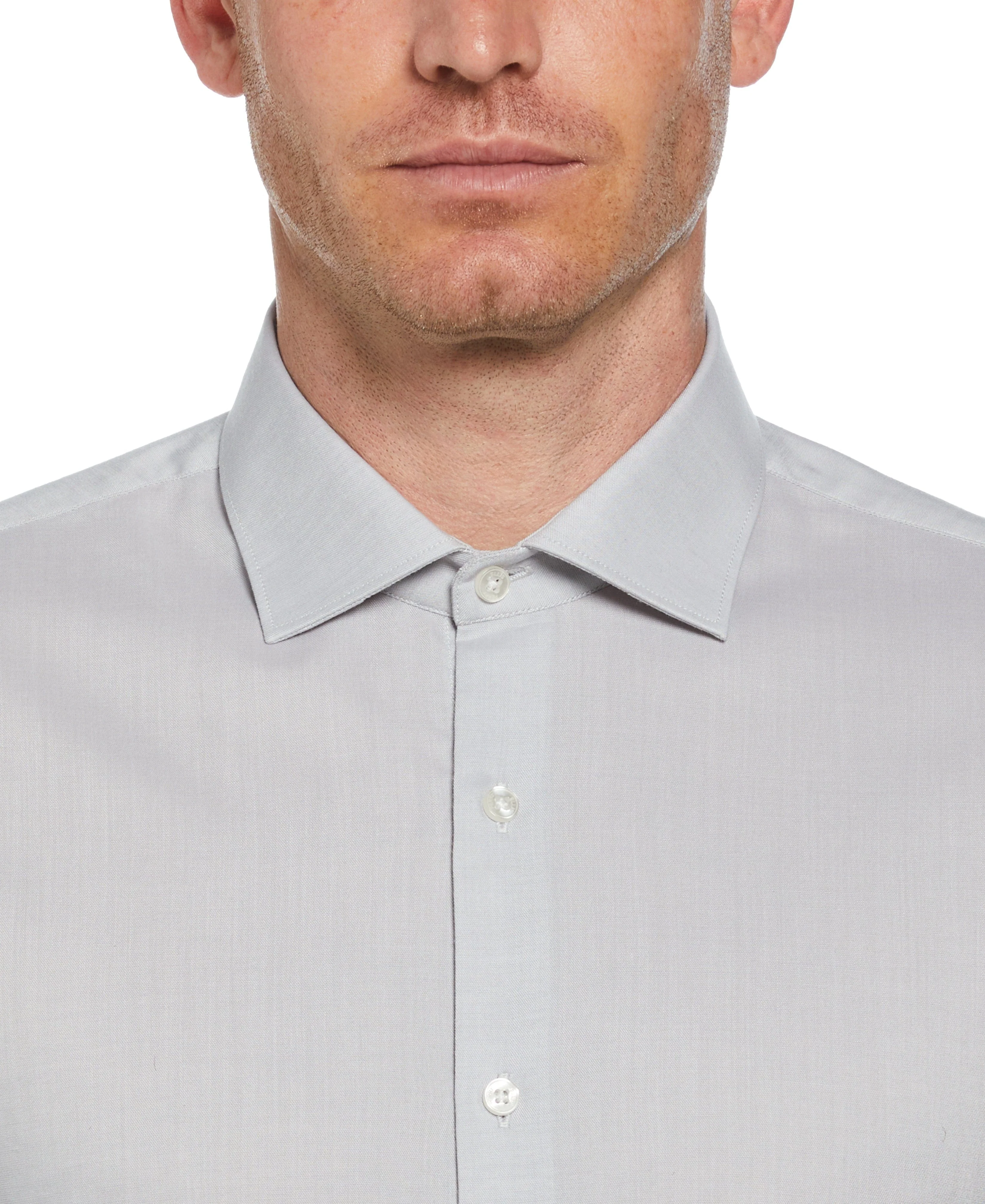 Slim Fit Luxe Button-Down Tencel Twill Dress Shirt