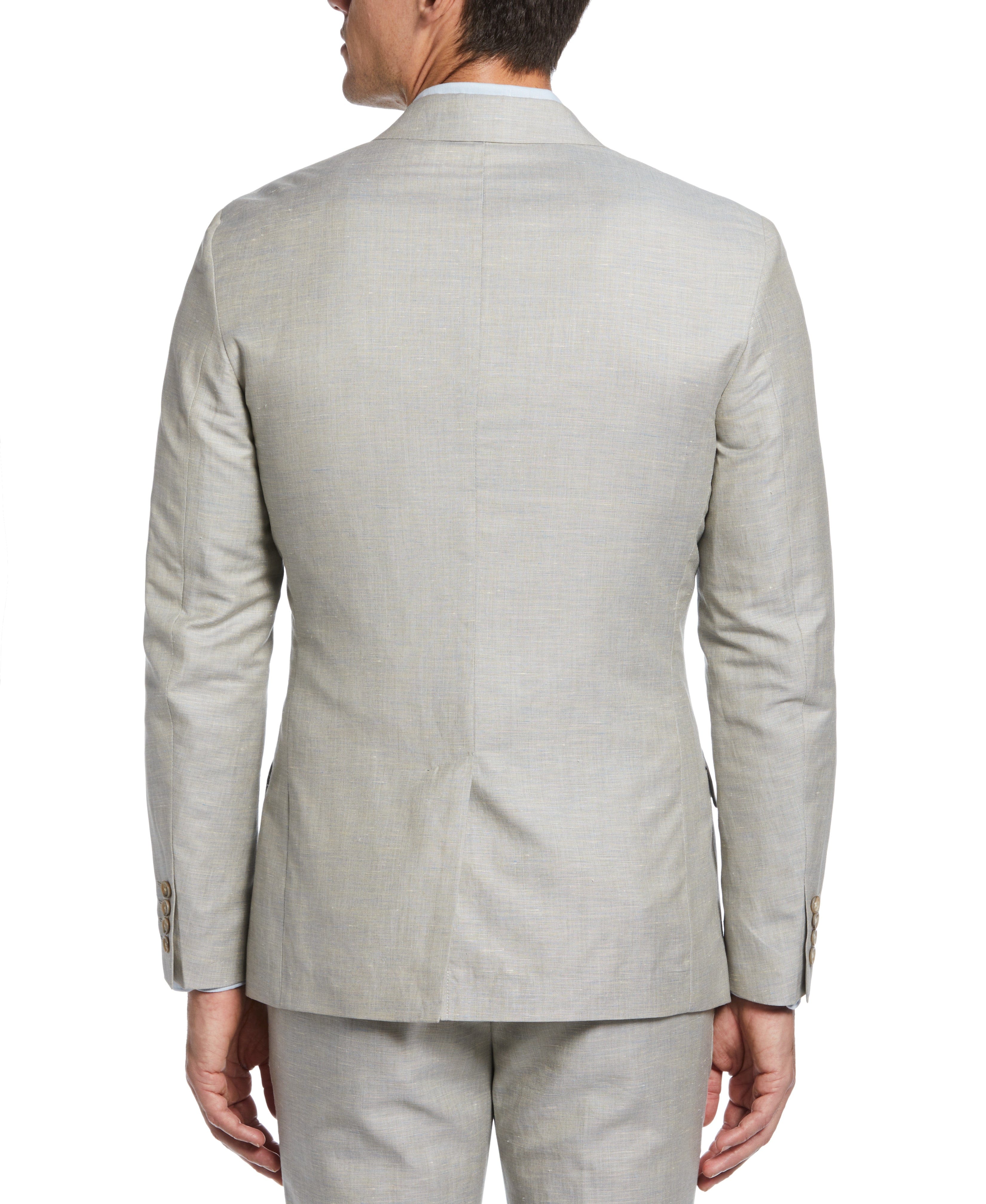 Very Slim Linen Blend Textured Suit Jacket