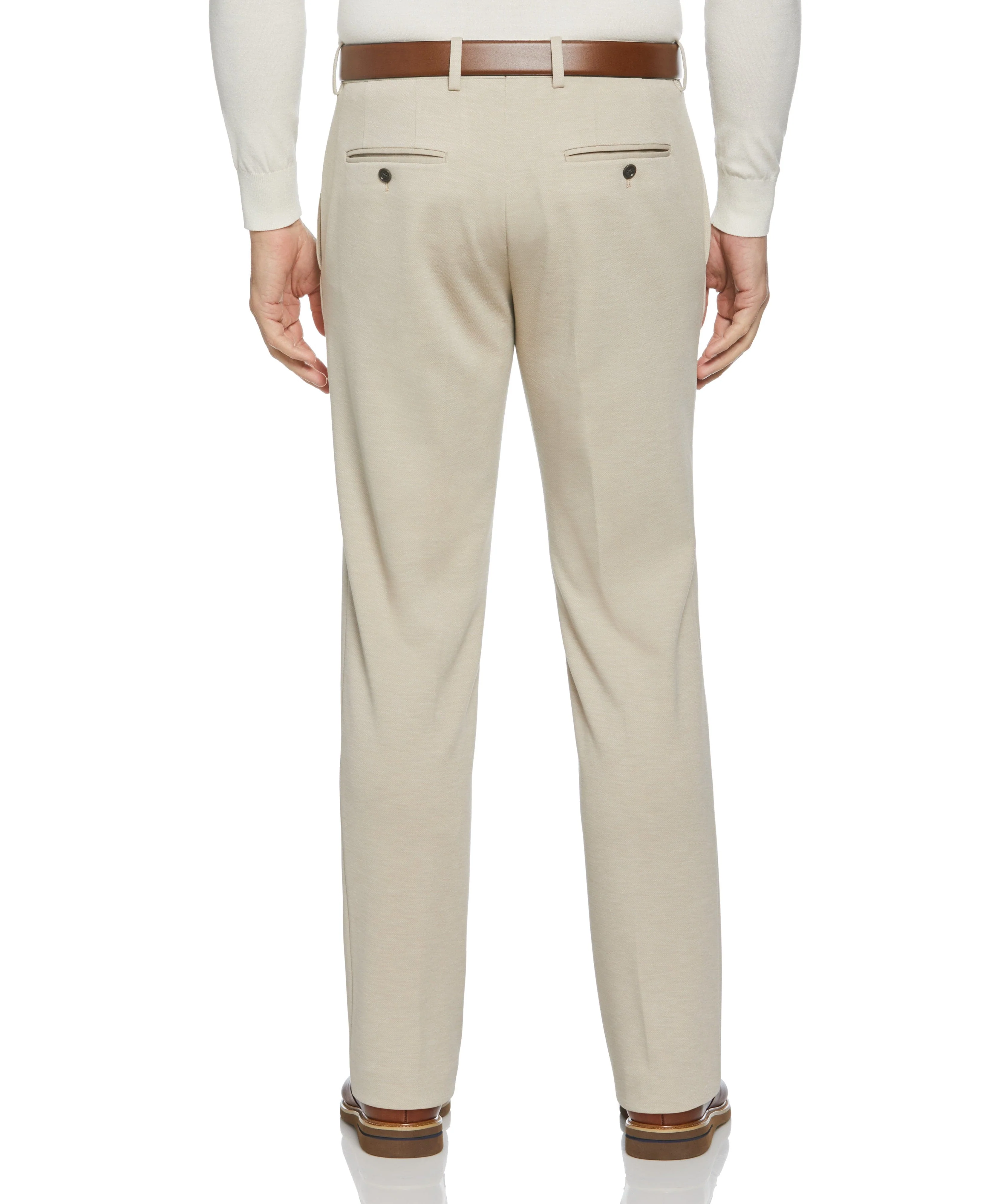 Slim Fit Solid Knit Suit Pant