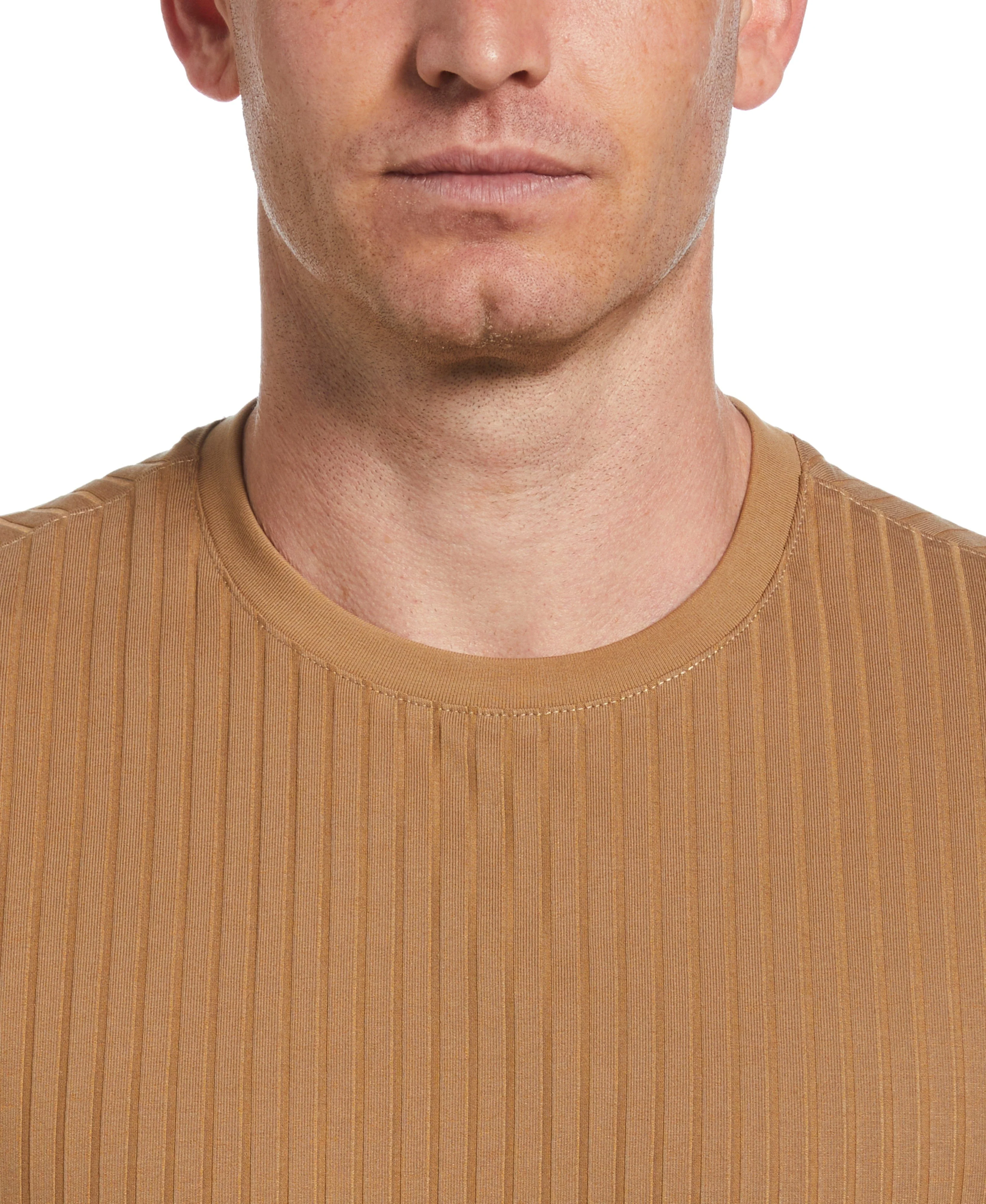 Ribbed Crew Neck Tee