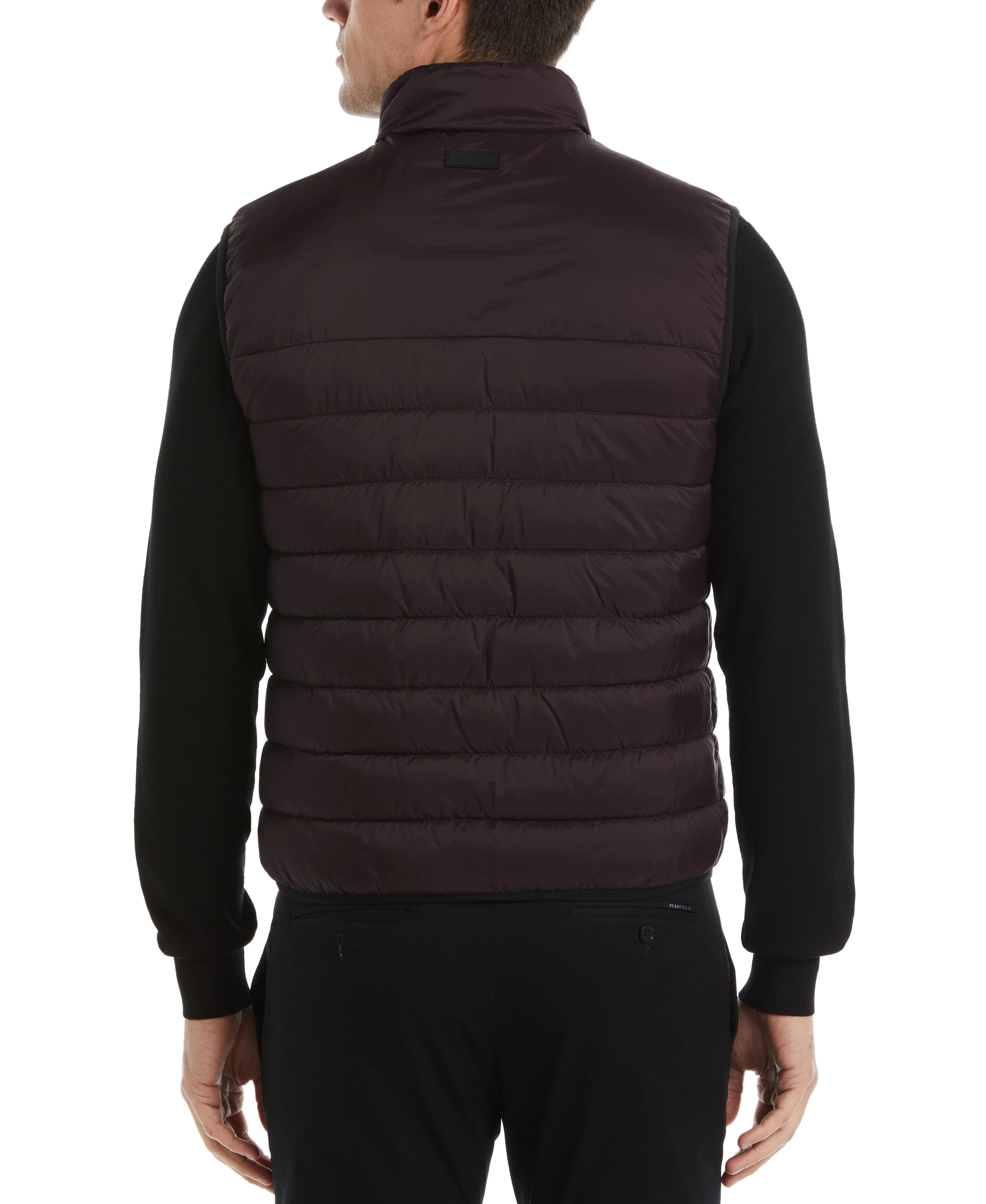 Lightweight Puffer Vest - Burgundy Red