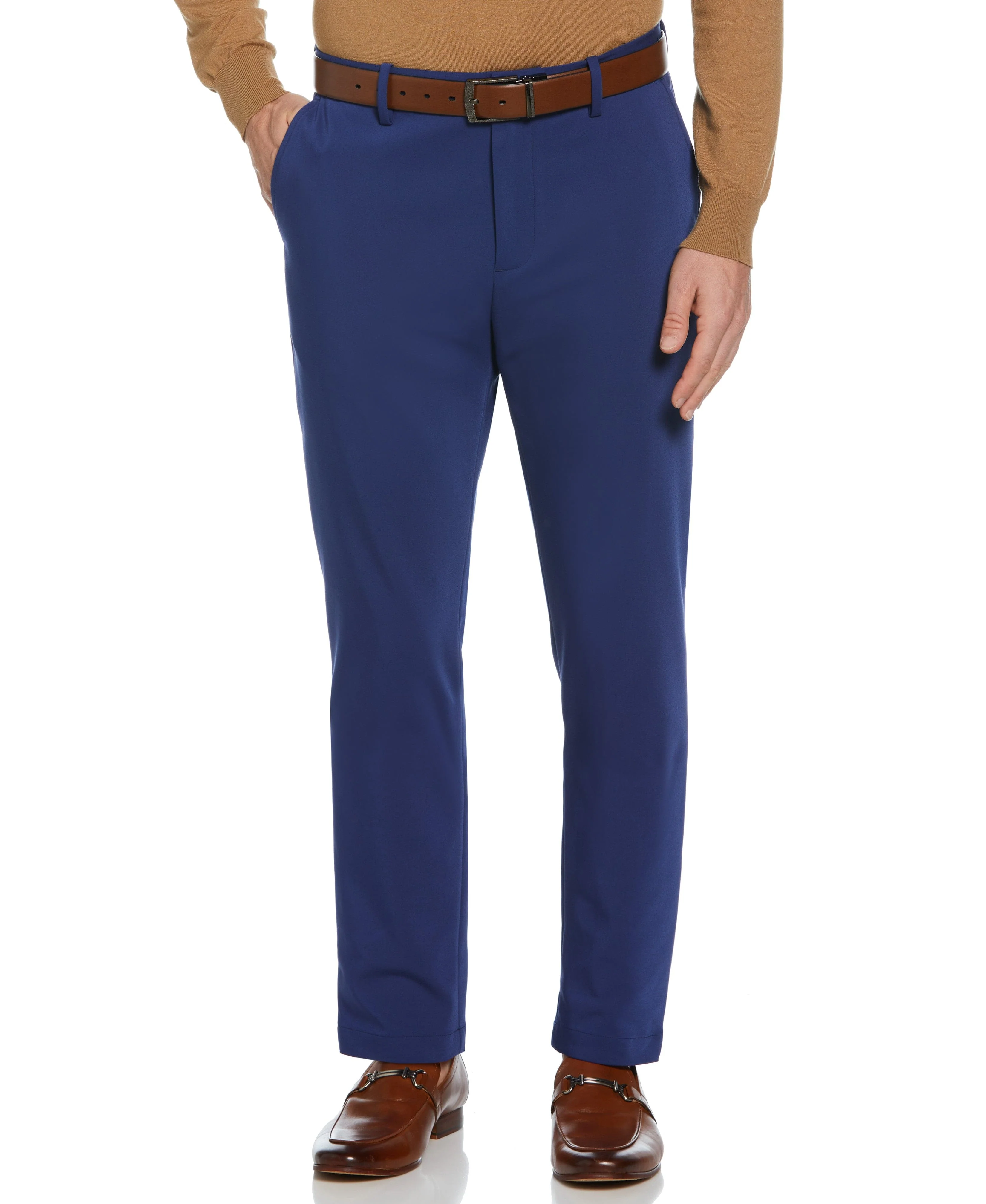 Tua X Perry Ellis Collaboration Slim Fit Luxe Double Weave Chino Pant