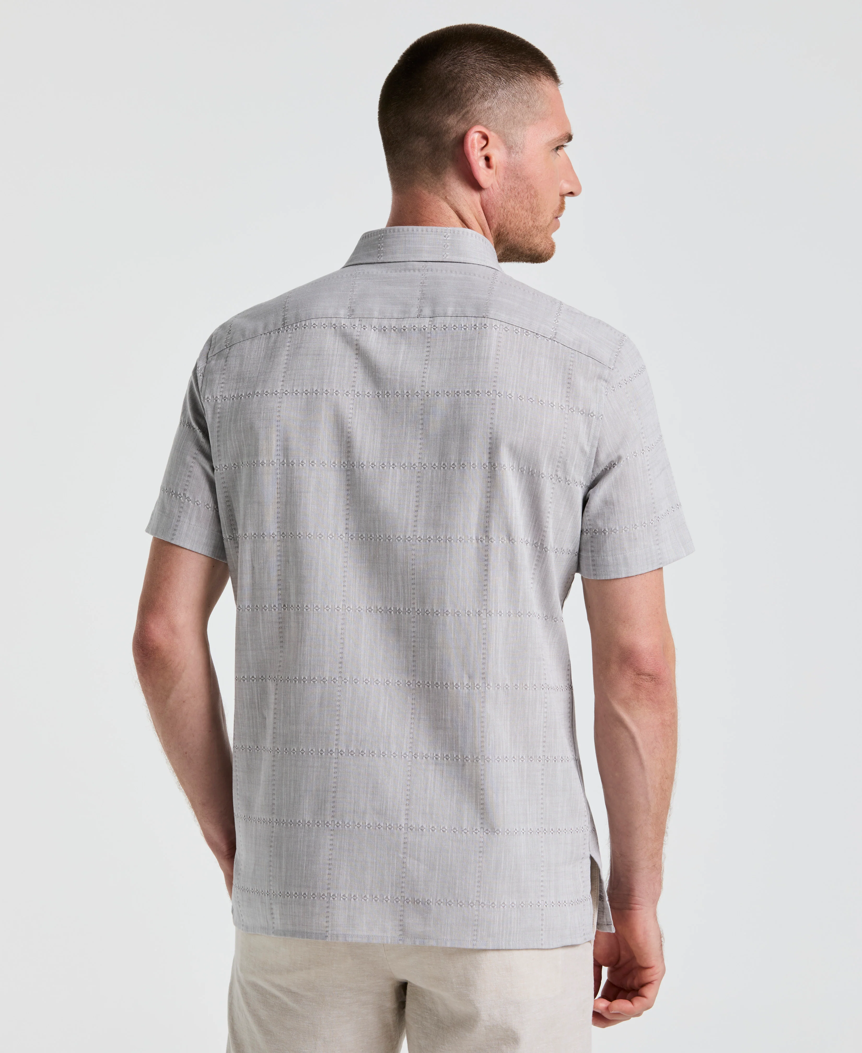 Cotton Slub Plaid Shirt