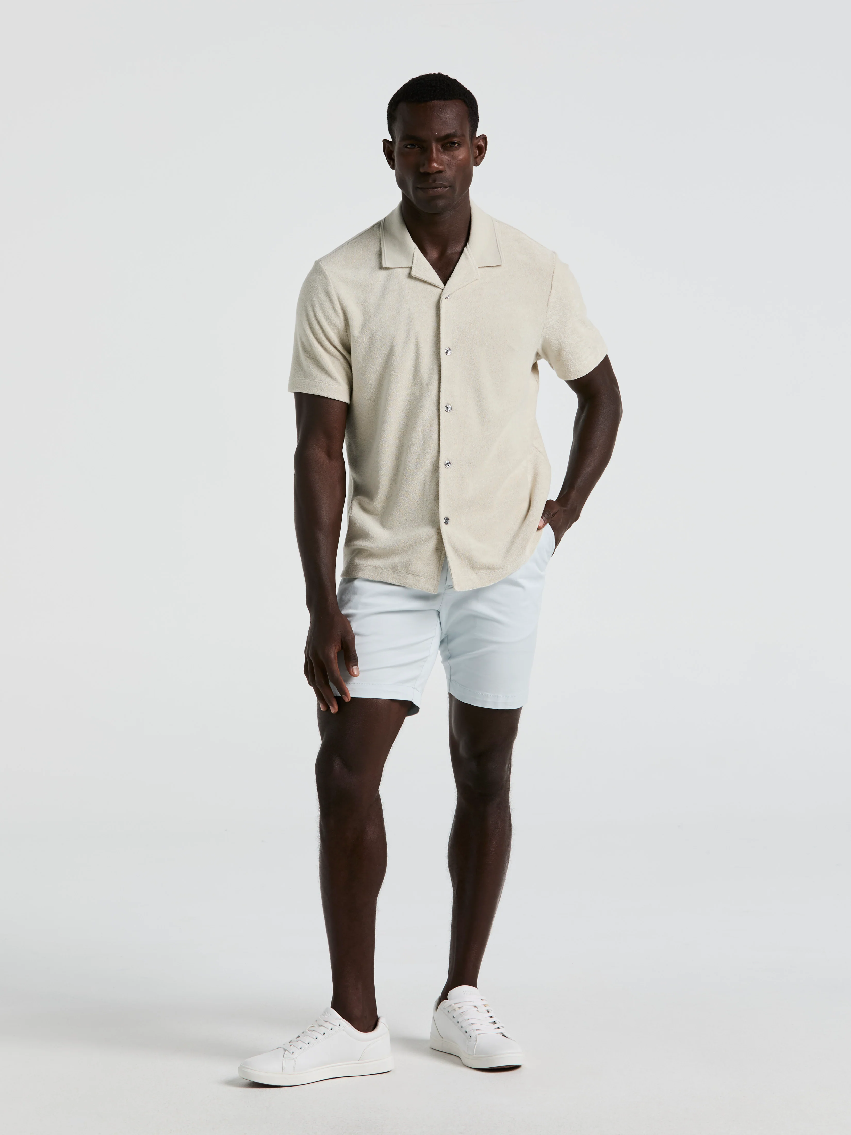 Terry Camp Collar Shirt