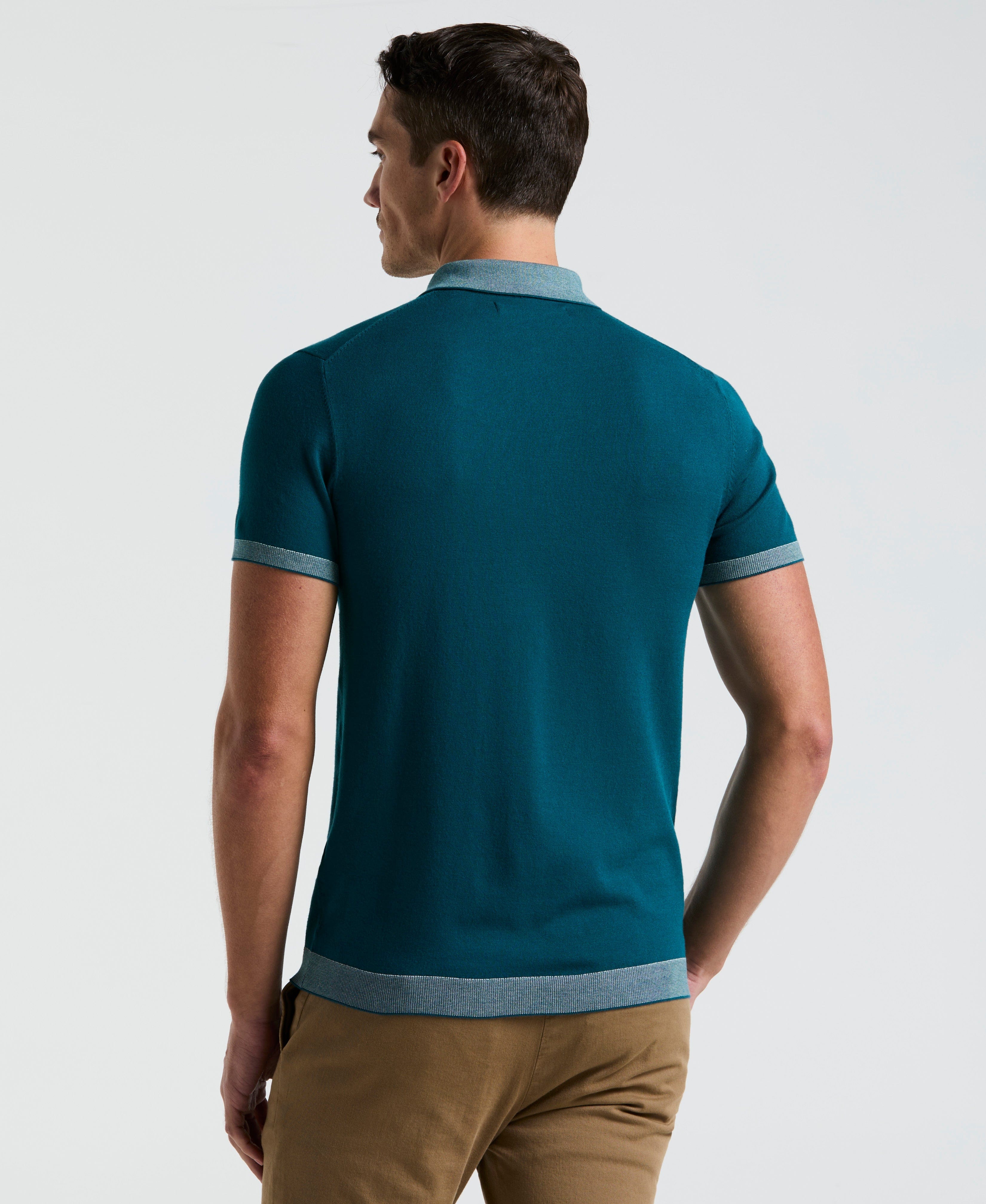 Tech Knit Contrast Sweater Polo