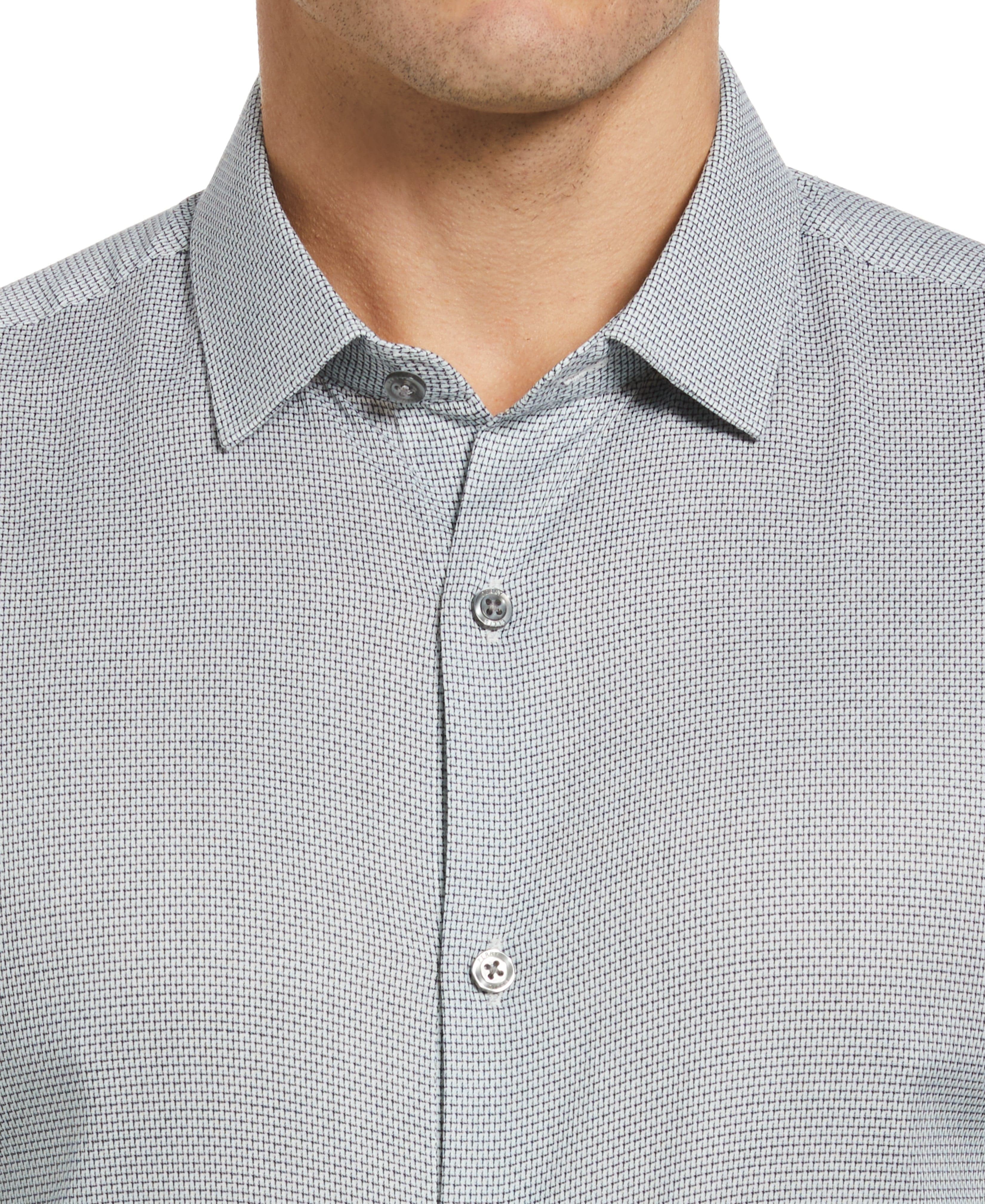 Cotton Dobby Check Dress Shirt