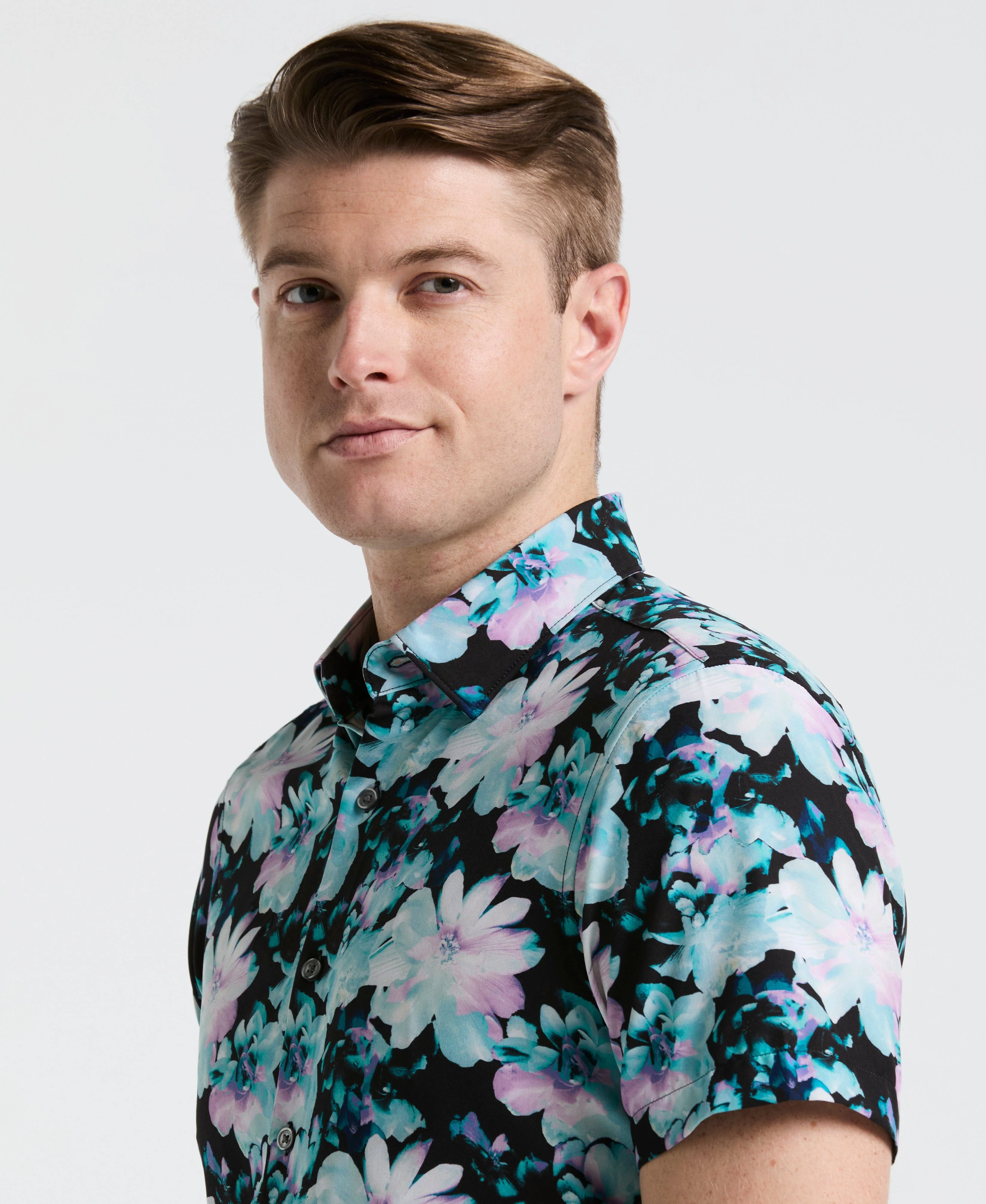 Slim Fit Floral Print Shirt