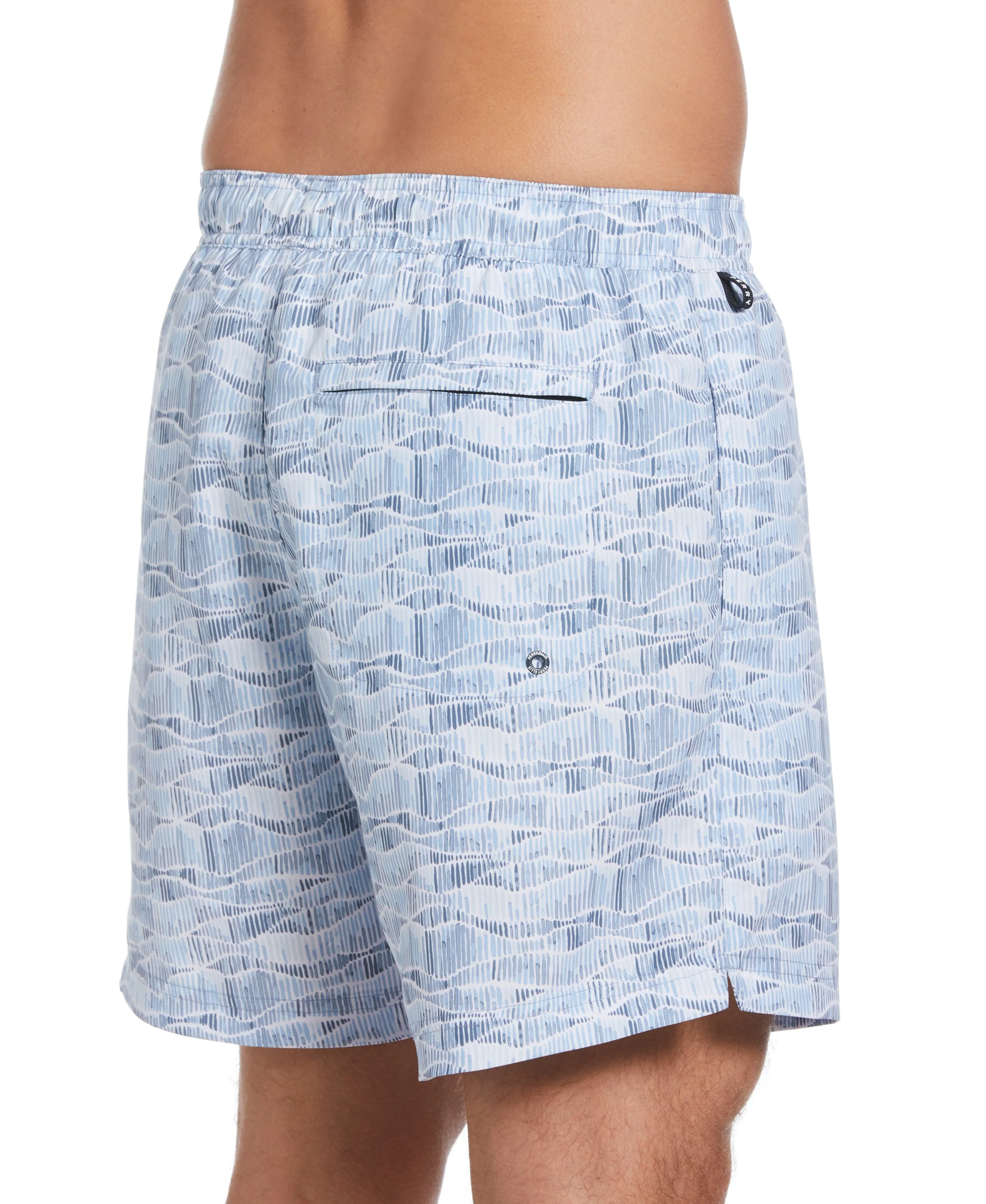 Striped Wave Swim Shorts