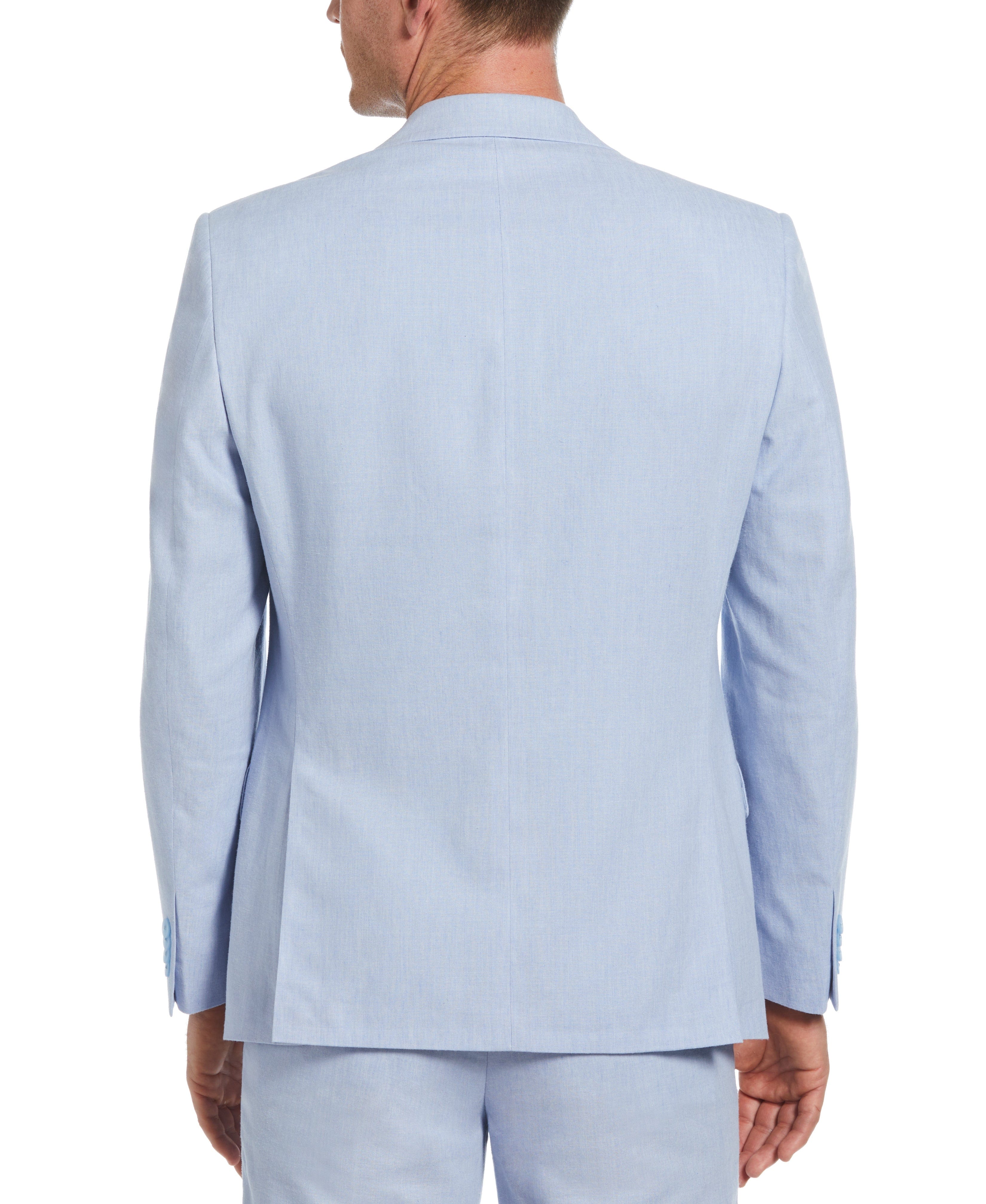 Slim Fit Linen Blend Suit Jacket