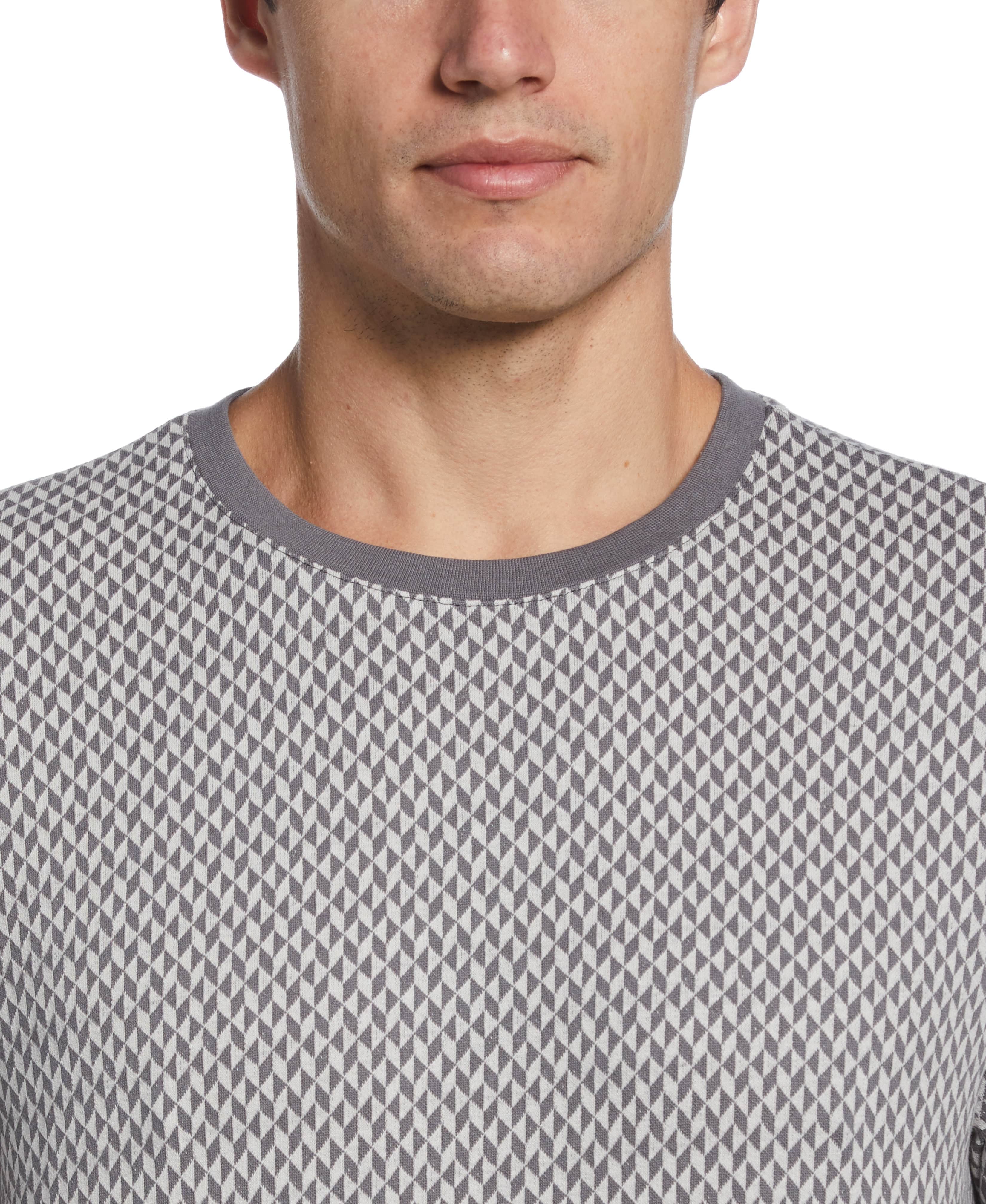Jacquard Crew Neck Tee