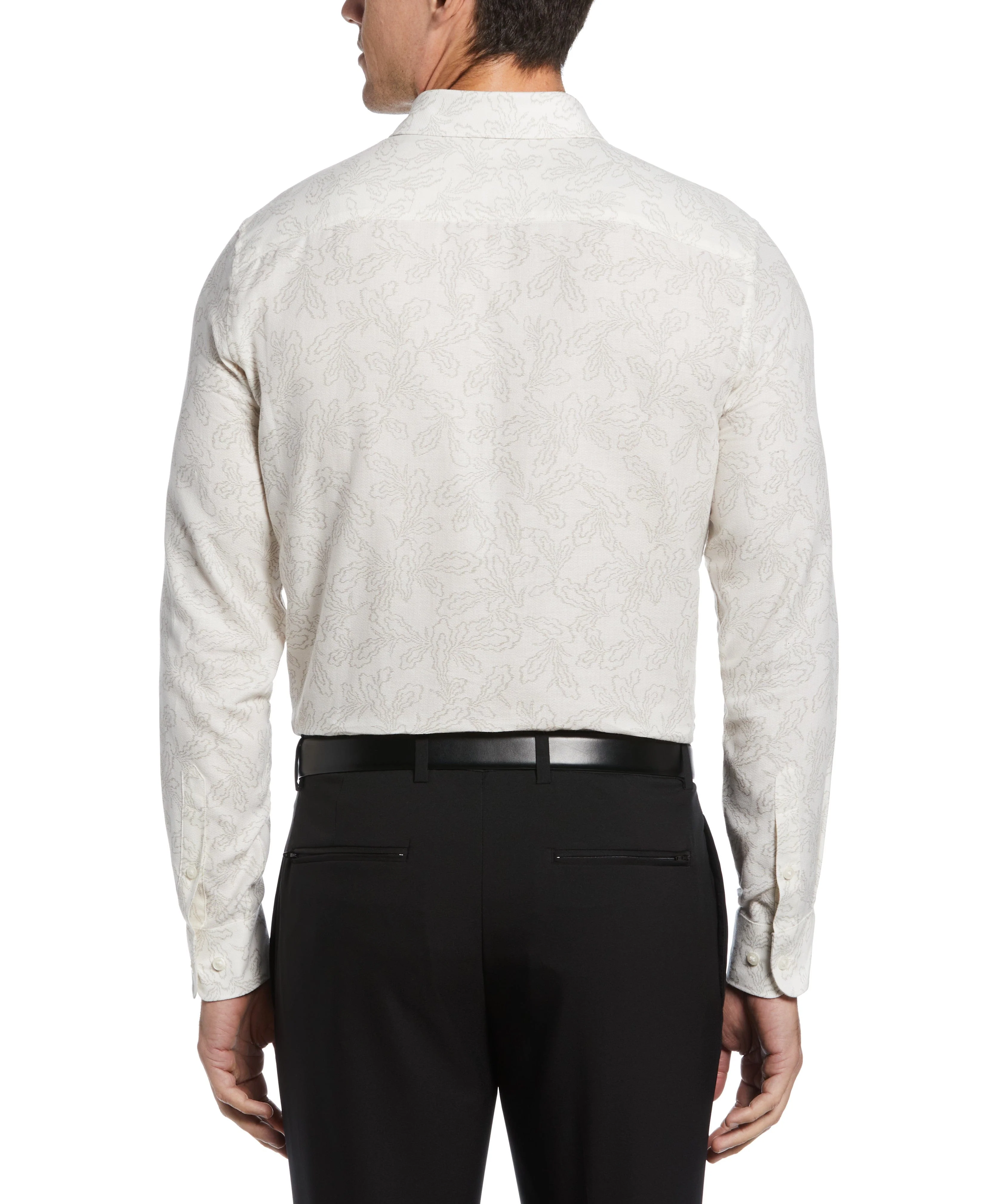 Jacquard Floral Print Shirt