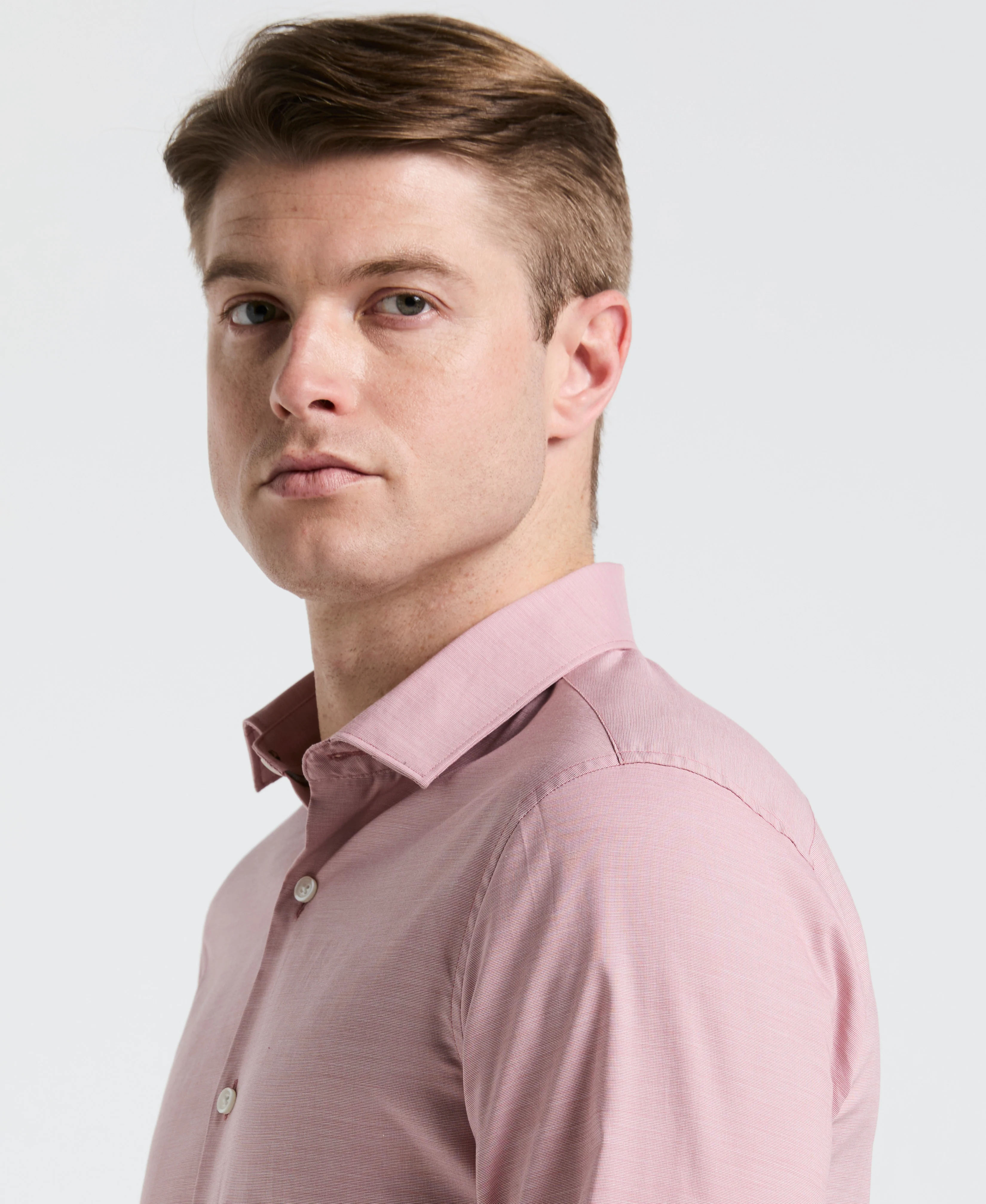 Dobby Cotton Stretch Slim Fit Shirt