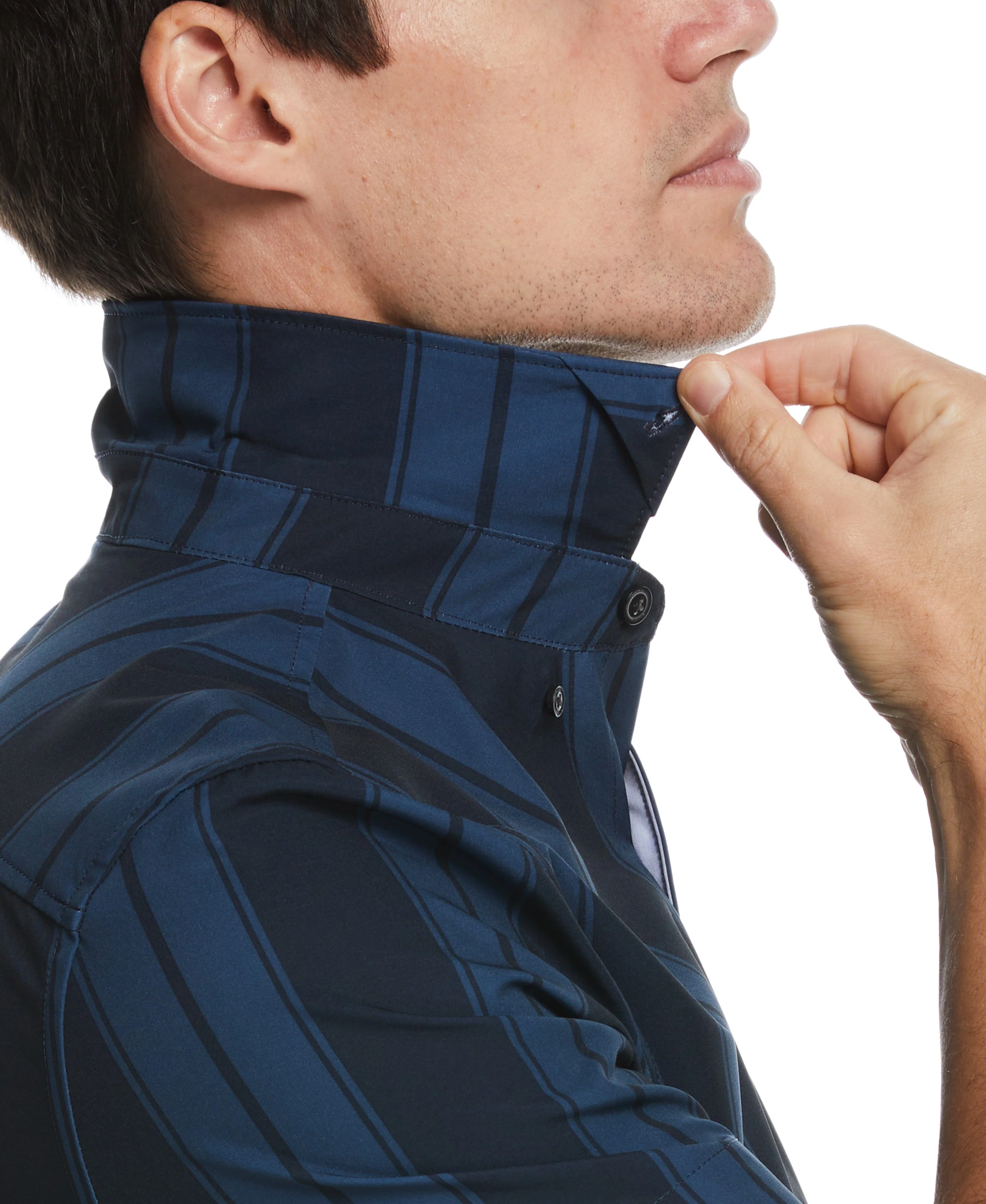 Total Stretch Slim Fit Stripe Shirt