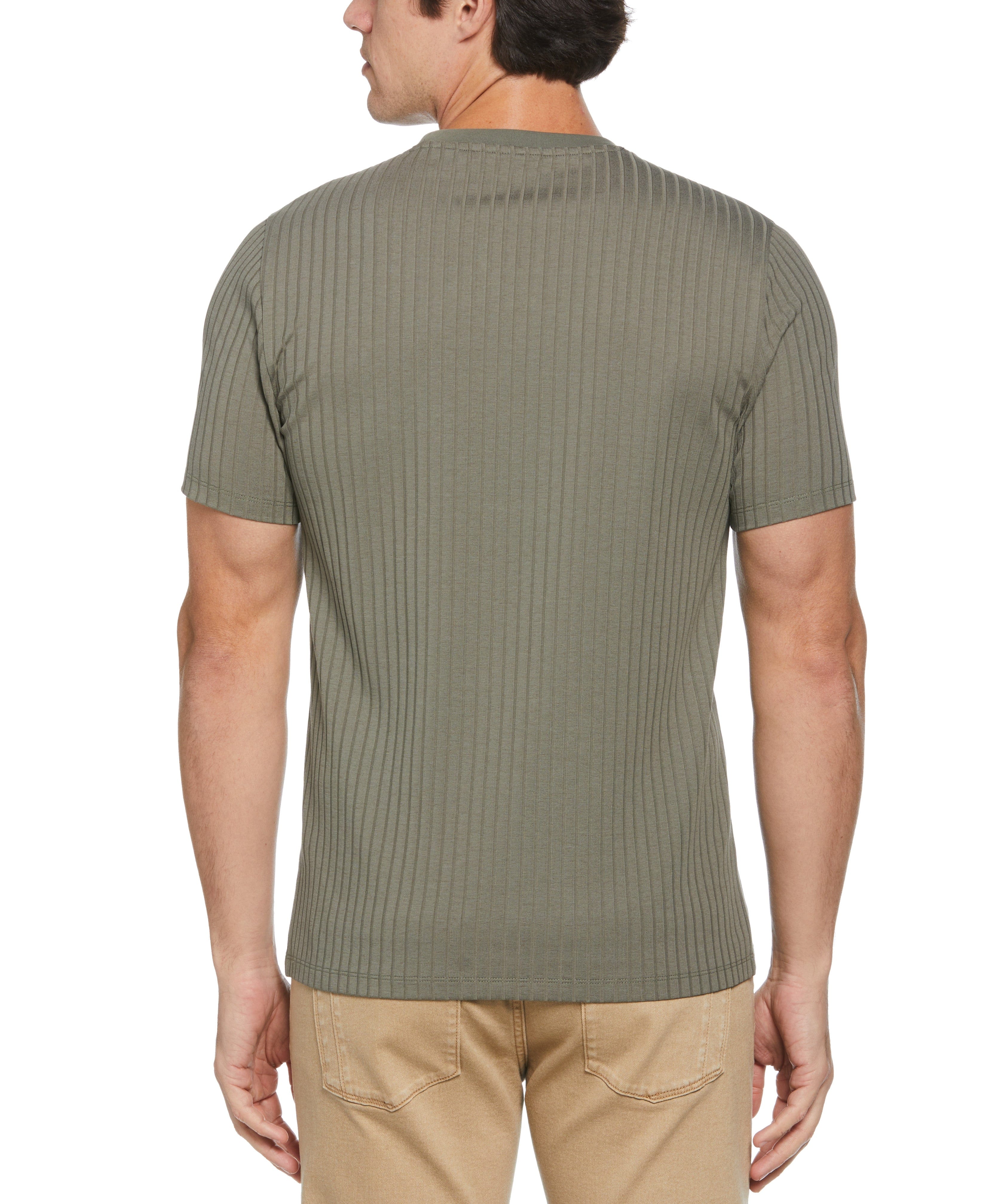 Ribbed Crew Neck Tee