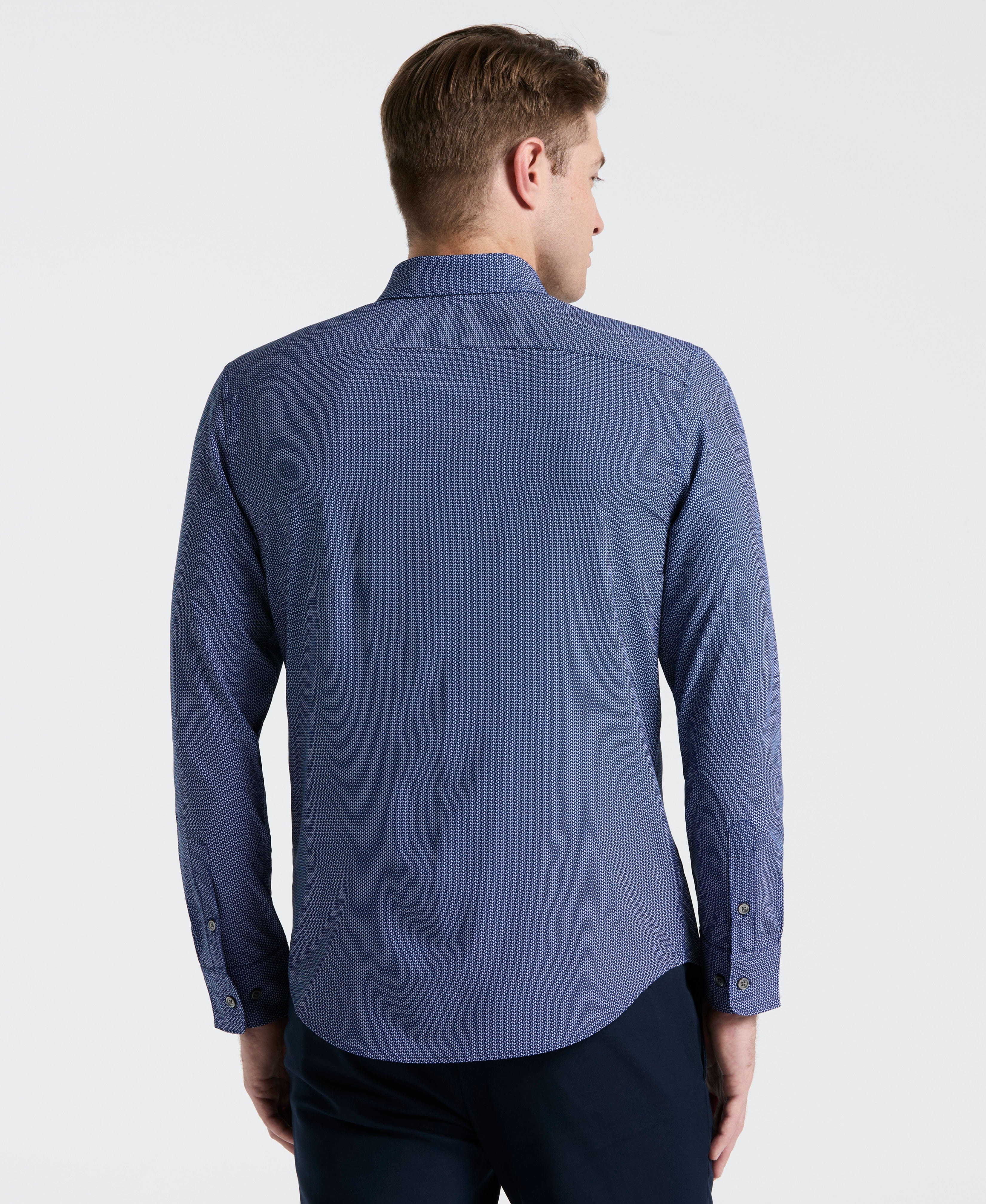 Slim Fit Float Total Stretch Pattern Shirt
