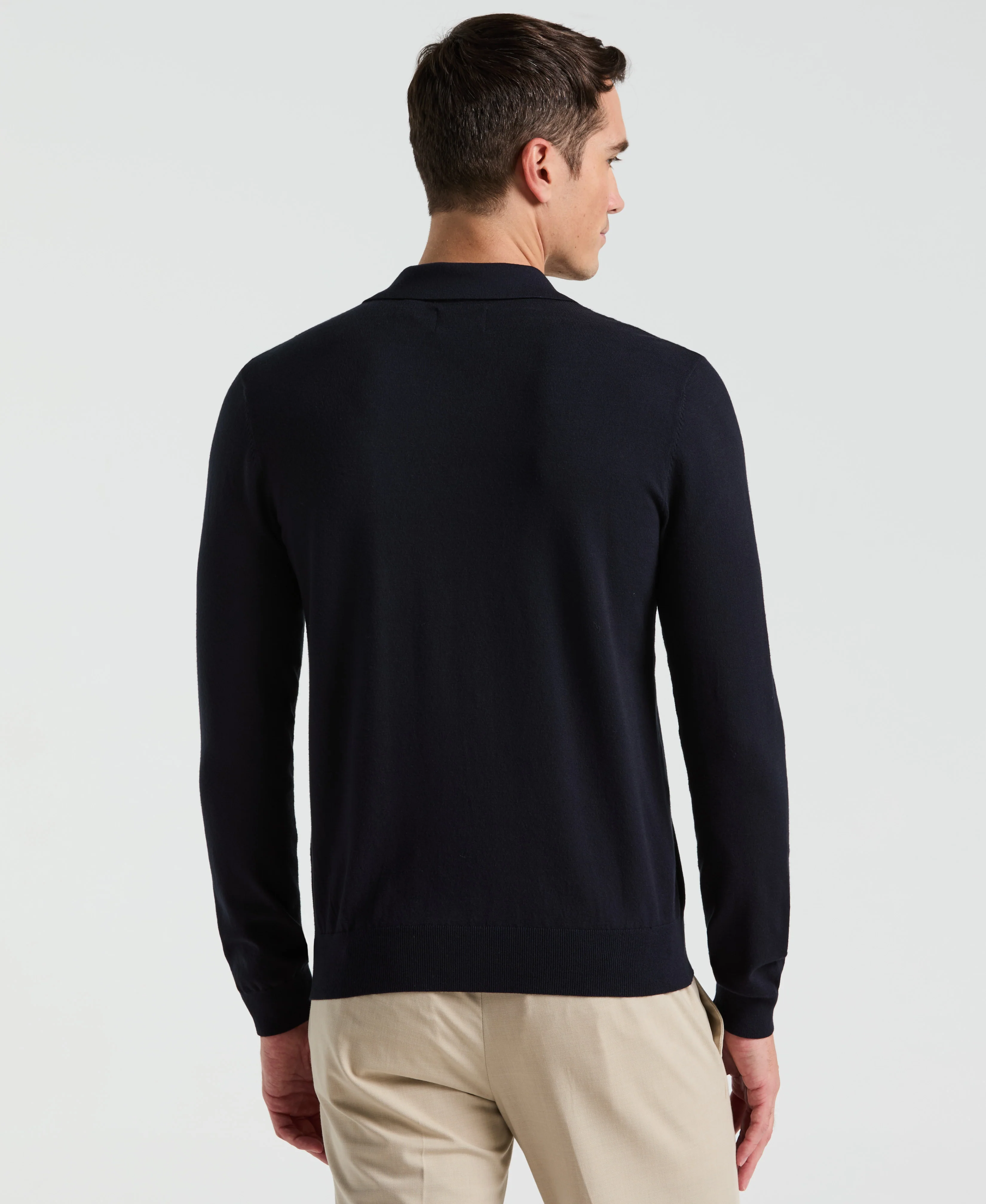 Open Polo Sweater