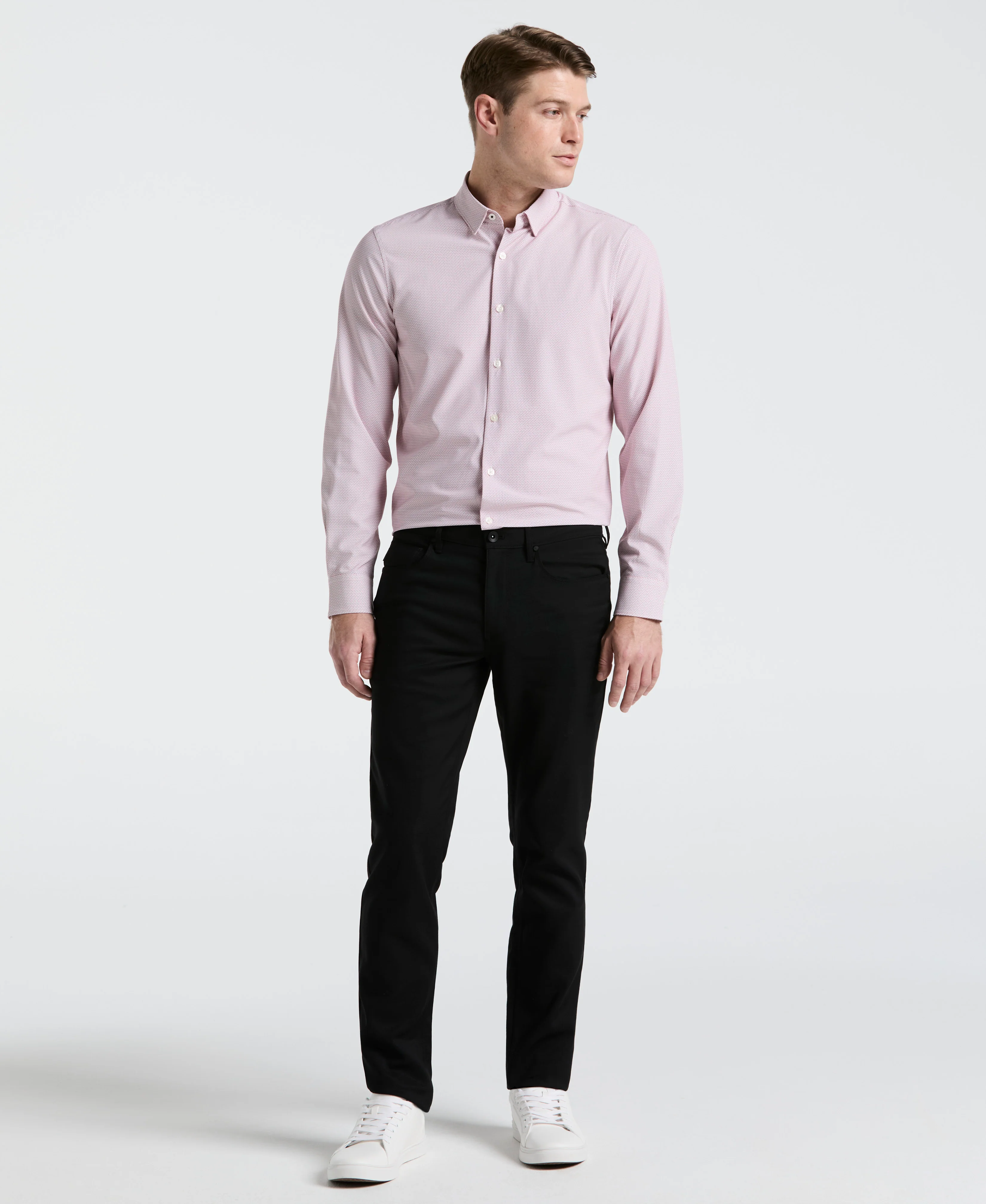 Slim Fit Float Total Stretch Pattern Shirt