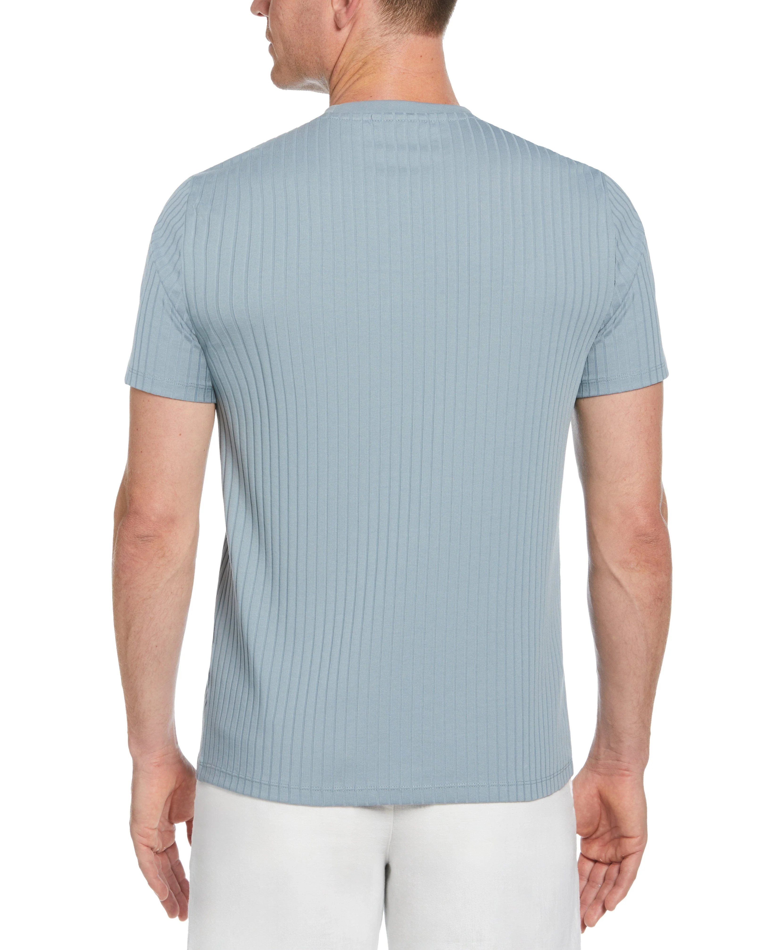 Ribbed Crew Neck Tee