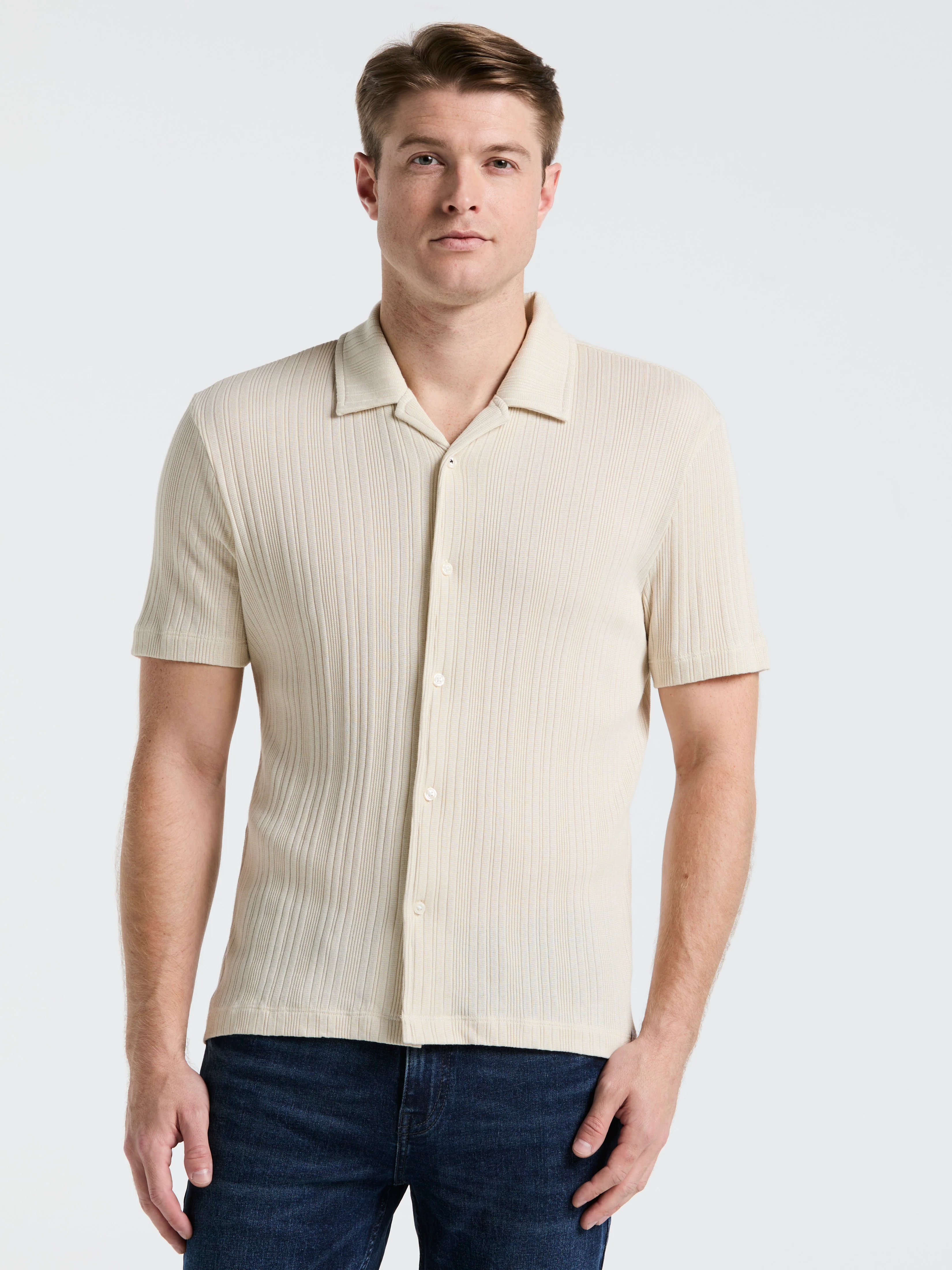 Ribbed Stripe Shirt