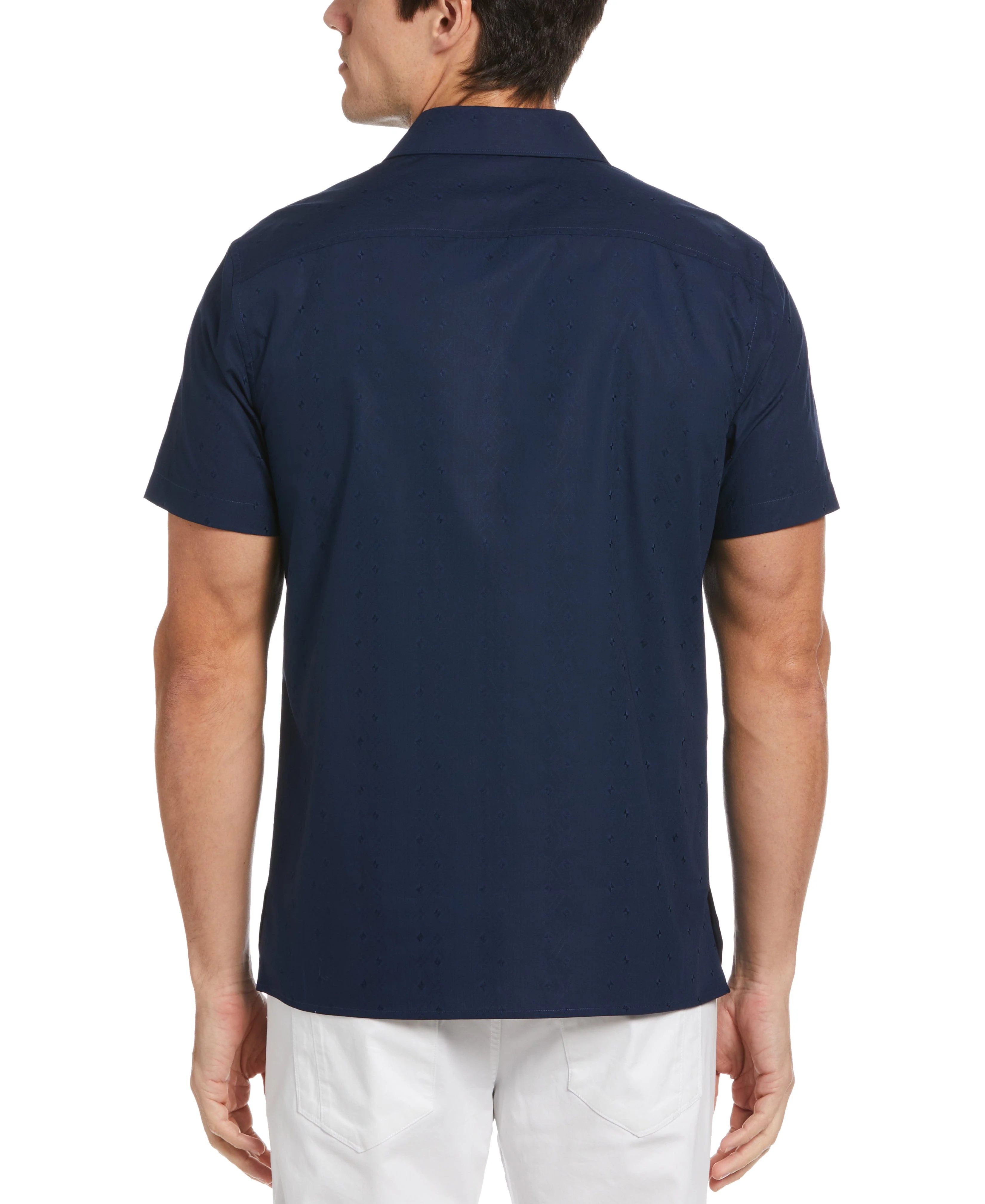 Dobby Geo Stripe Print Shirt