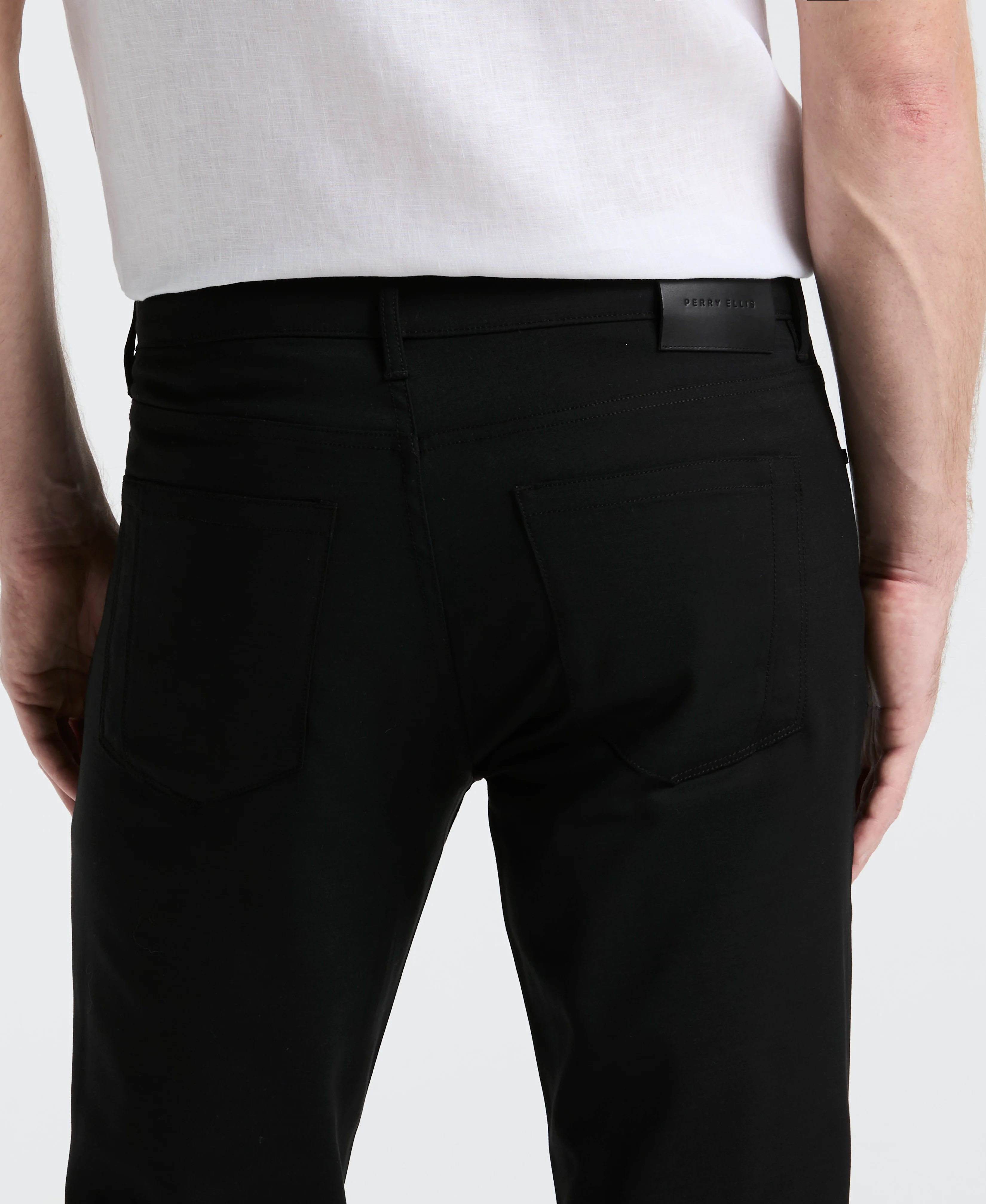 Slim Fit Double Cloth 5-Pocket Pants