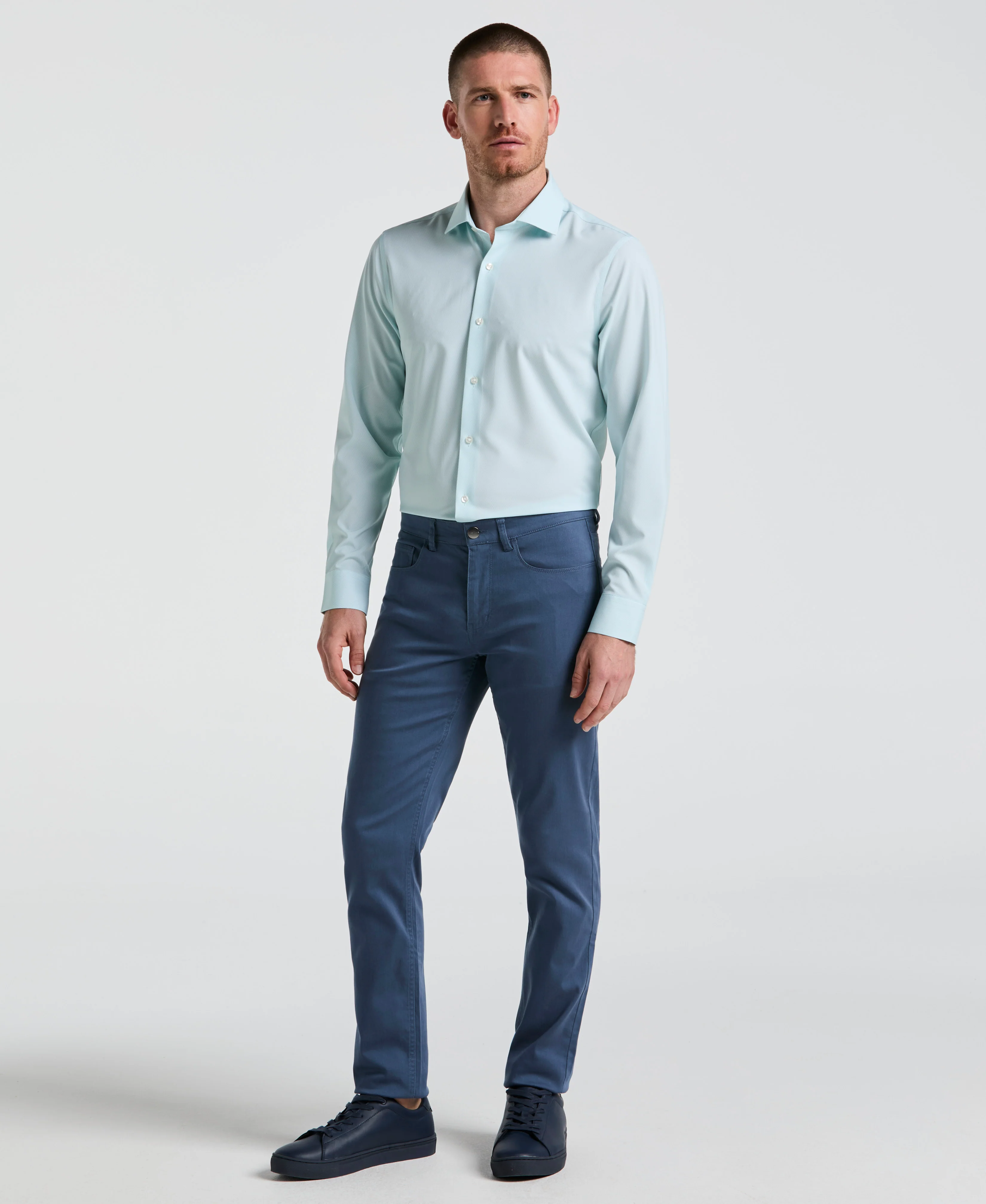 Performance Tech Geo Print Dress Shirt